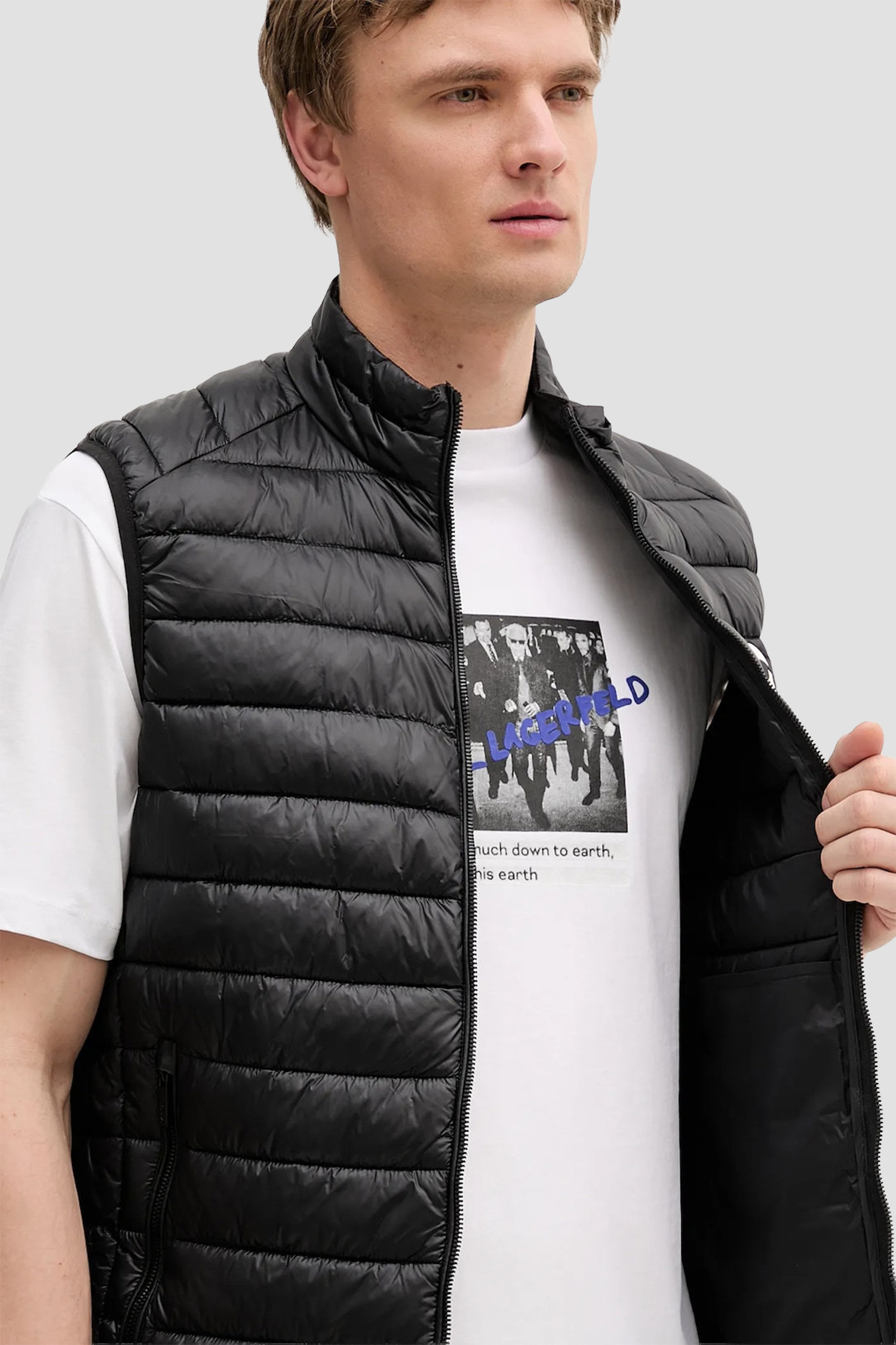 Чоловічий чорний жилет Karl Lagerfeld 500590.505711;990