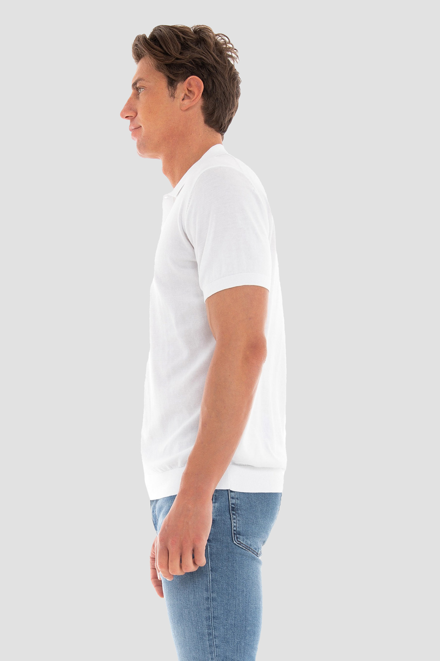 Мужское белое поло Karl Lagerfeld 521301.655023;10