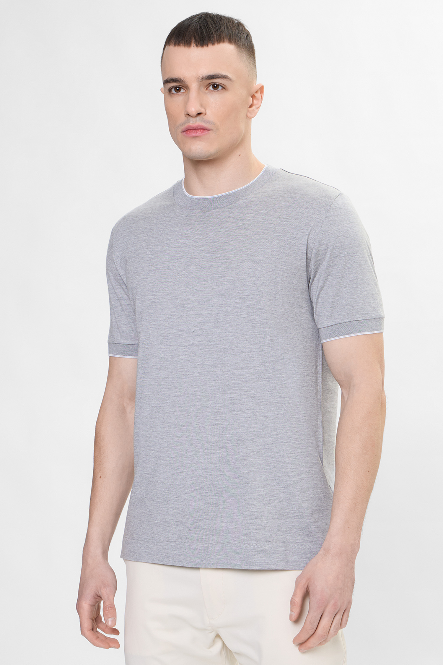 Чоловіча сіра футболка BOSS 50554827;041