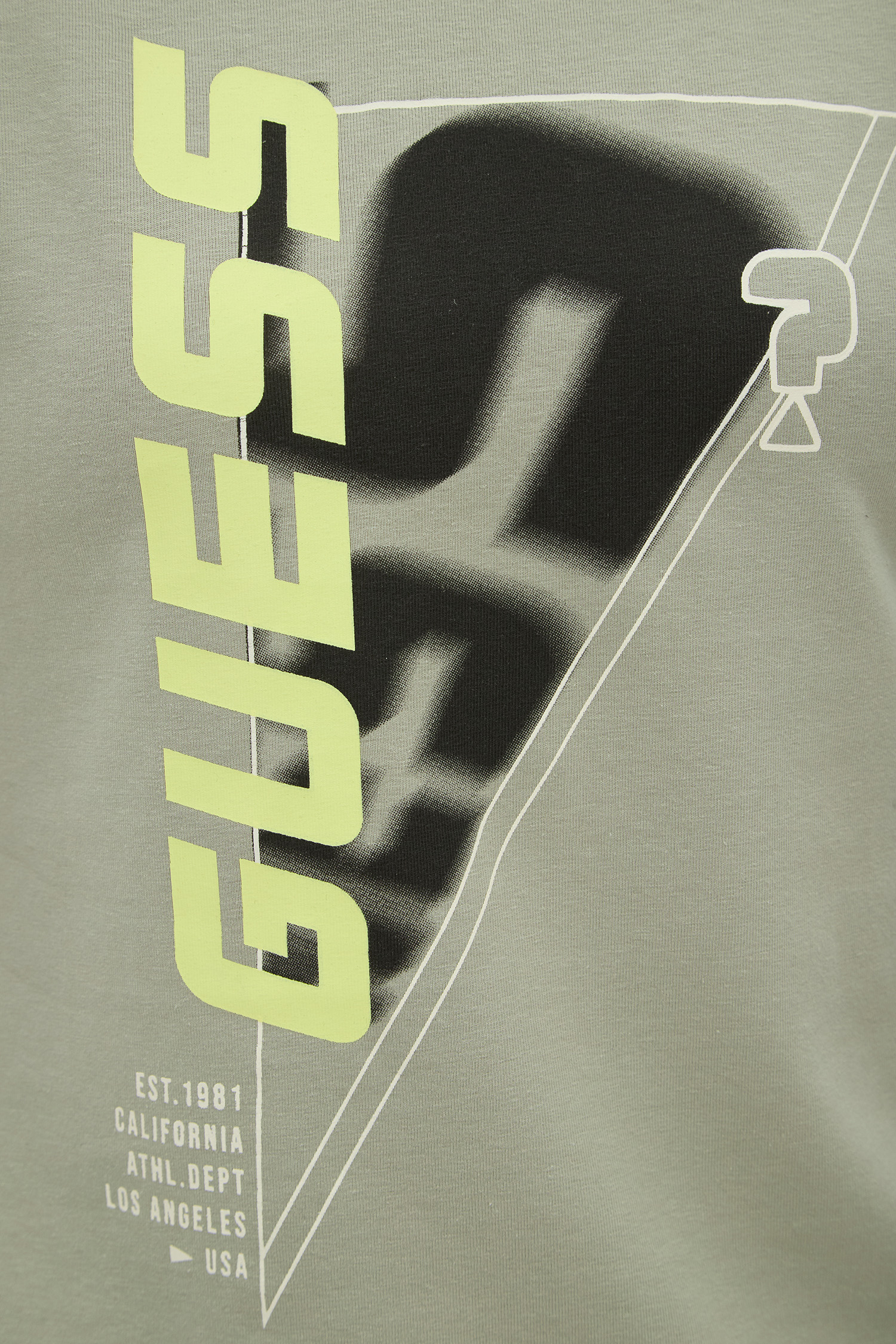 Детская оливковая футболка Guess Kids L4GI32.J1314;A810