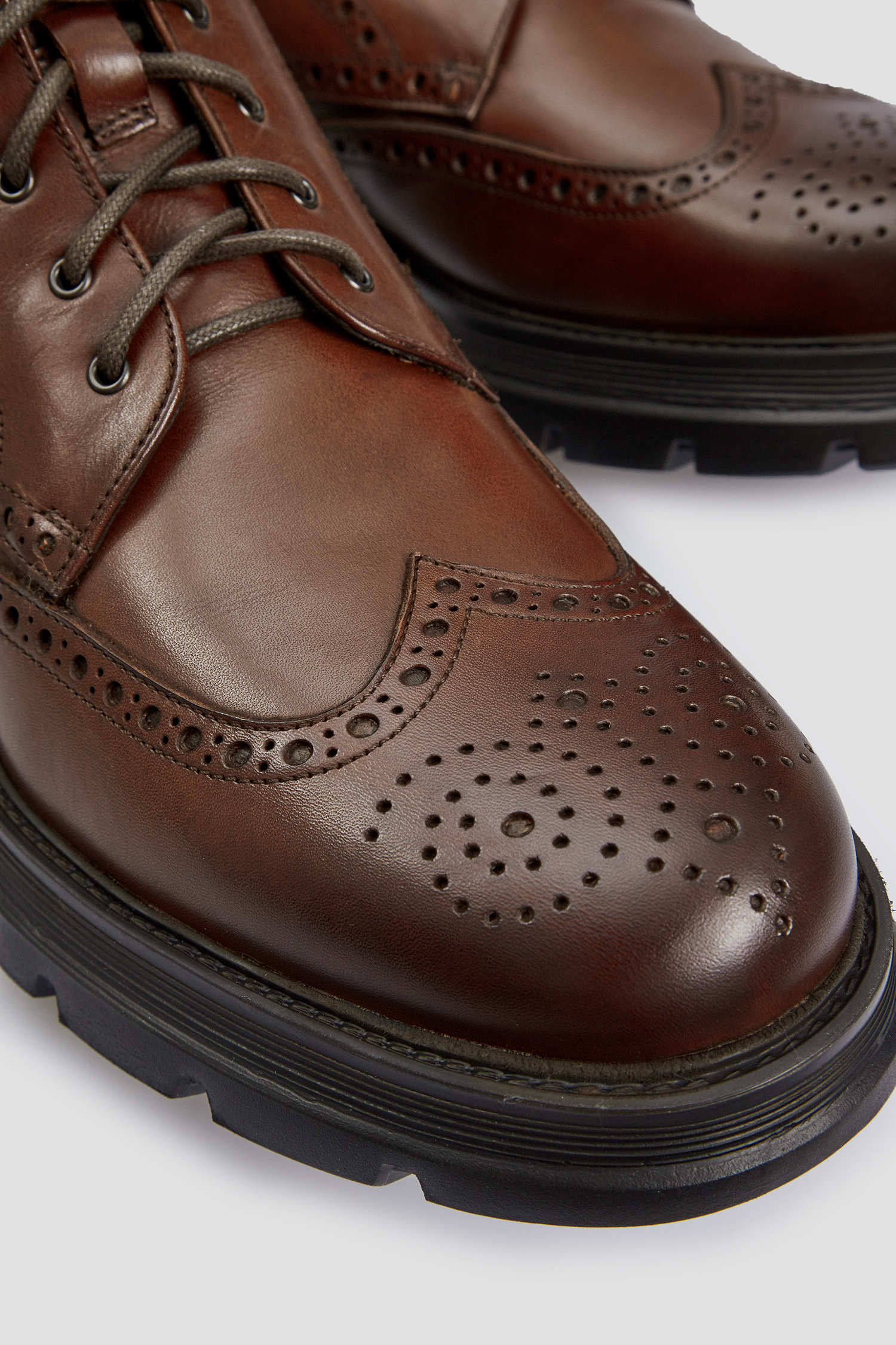 Мужские коричневые кожаные ботинки BALDININI U4B344A1CRUS;AMDB