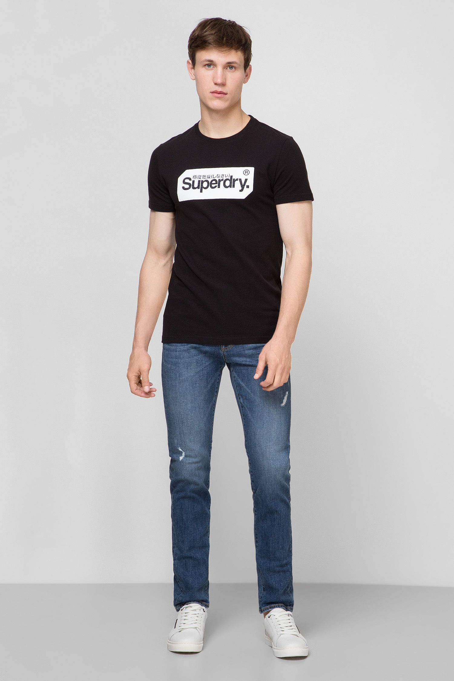 Мужская черная футболка SuperDry M1010049A;02A