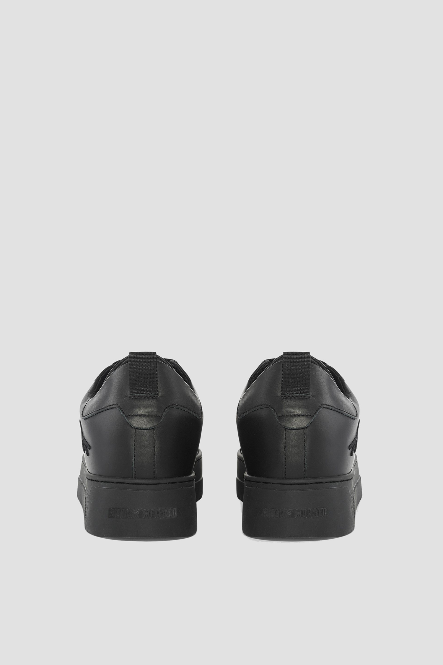 Мужские черные кожаные сникерсы Antony Morato MMFW01601.LE300001;9000