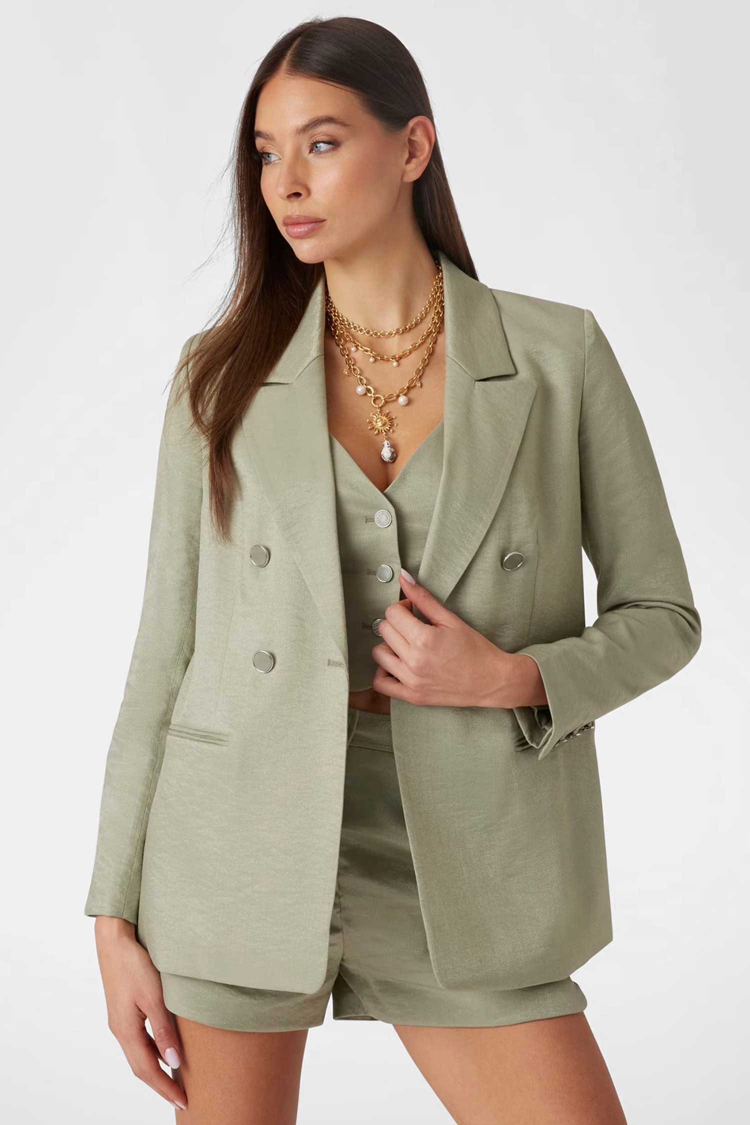 Жіночий зелений жакет Guess W5GN63.WH5F0;F83S