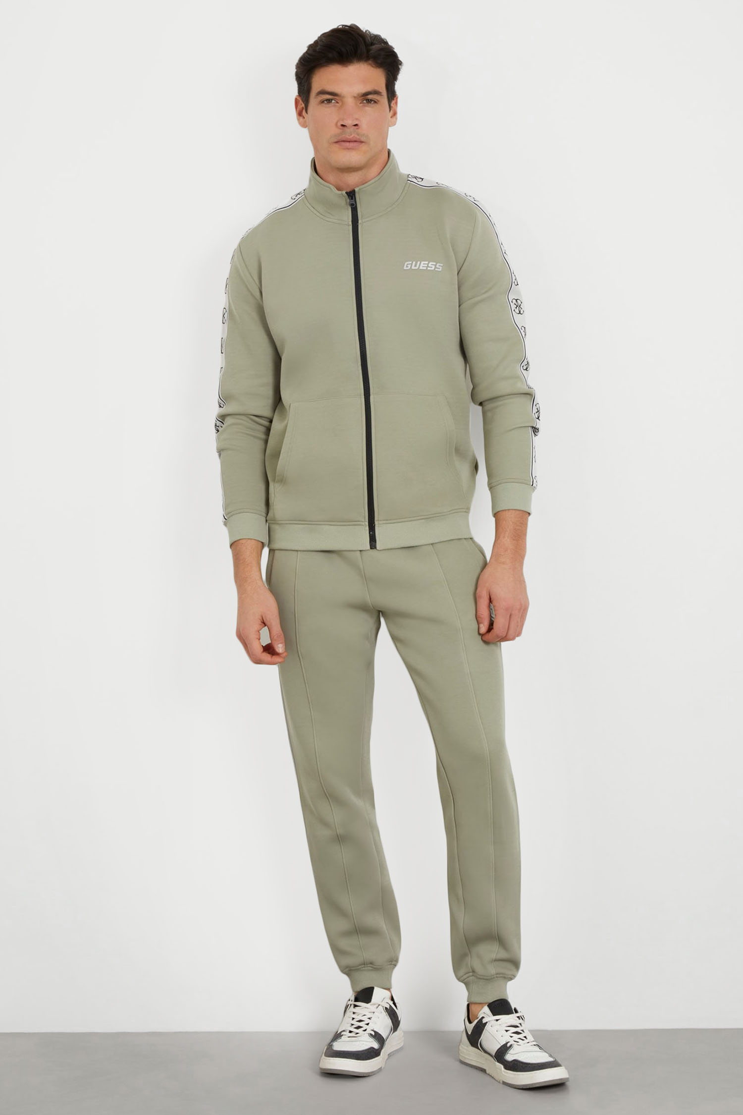 Мужские оливковые спортивные брюки Guess Z2YB09.KB3P2;A810