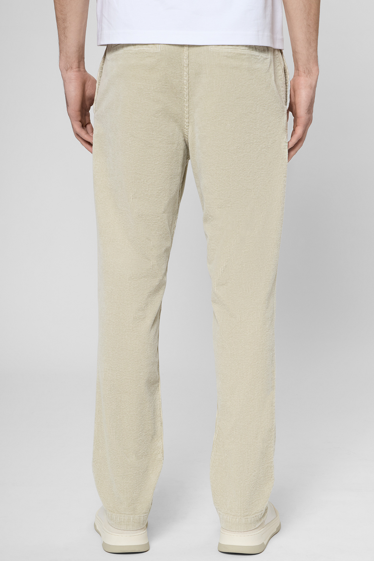 Мужские бежевые вельветовые брюки BOSS 50547076;271