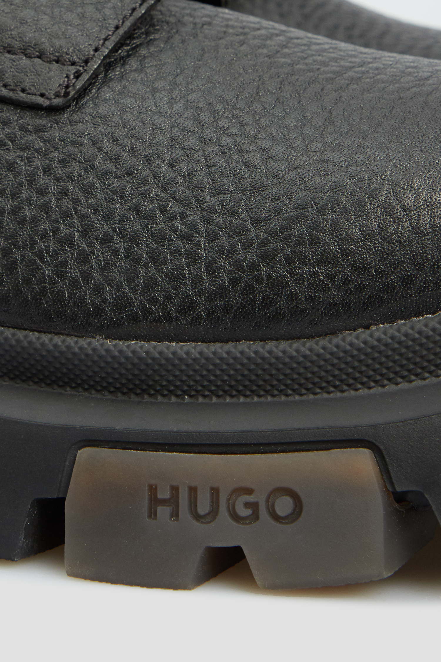 Женские черные кожаные ботинки HUGO 50529893;001