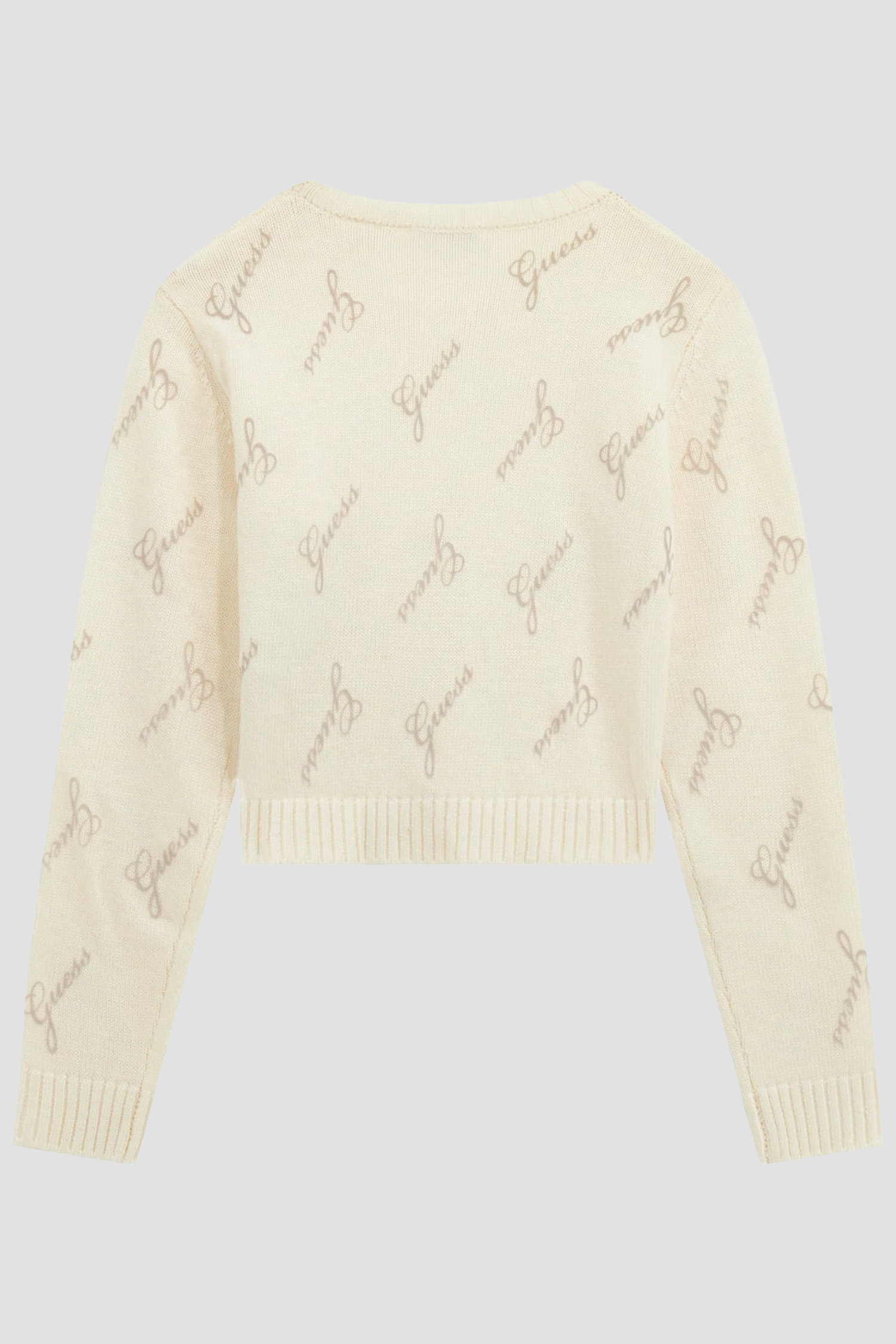 Дитячий білий джемпер з візерунком Guess Kids J5BR28.Z0870;P08N
