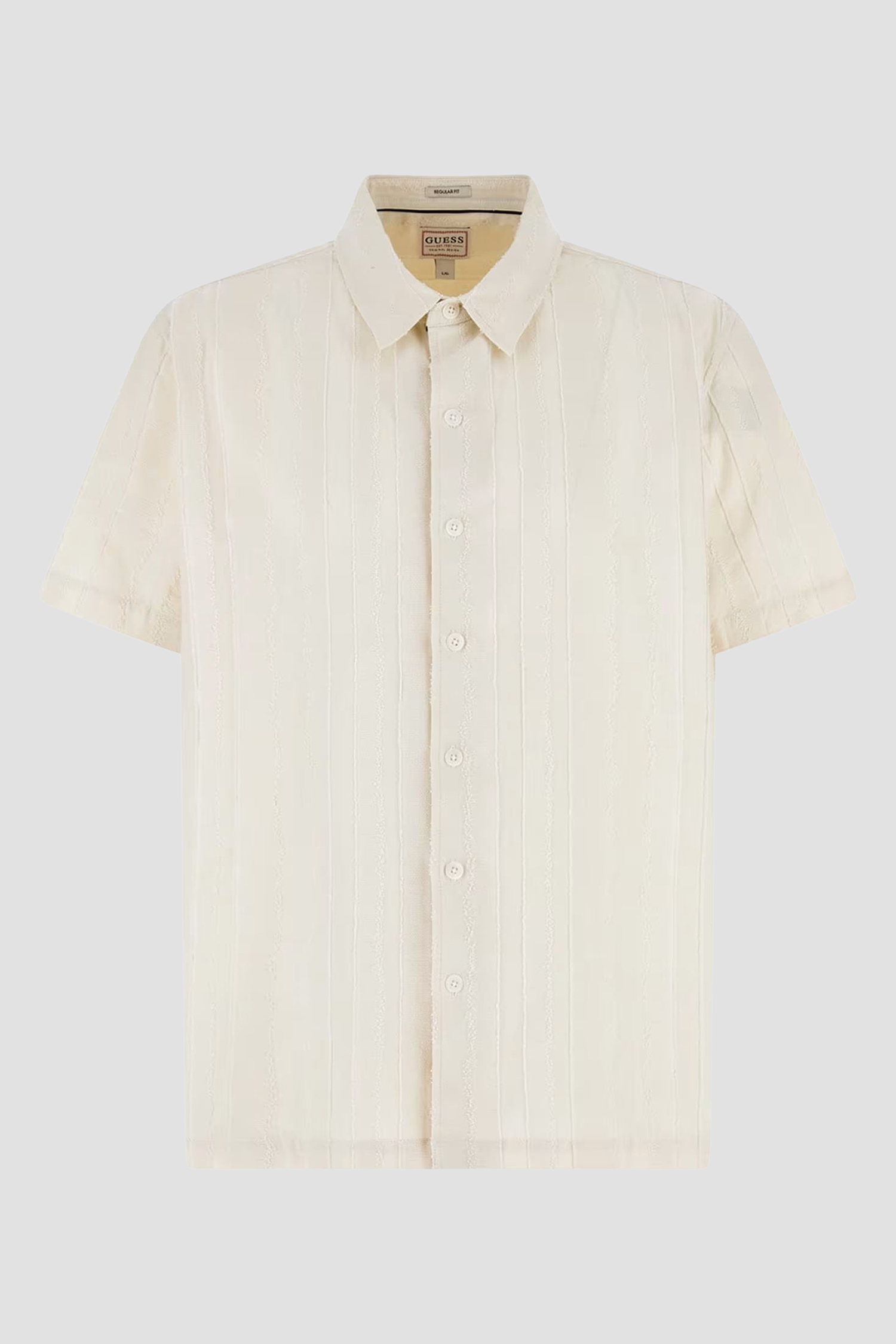 Чоловіча біла сорочка Guess M6GH91.W2426;G018