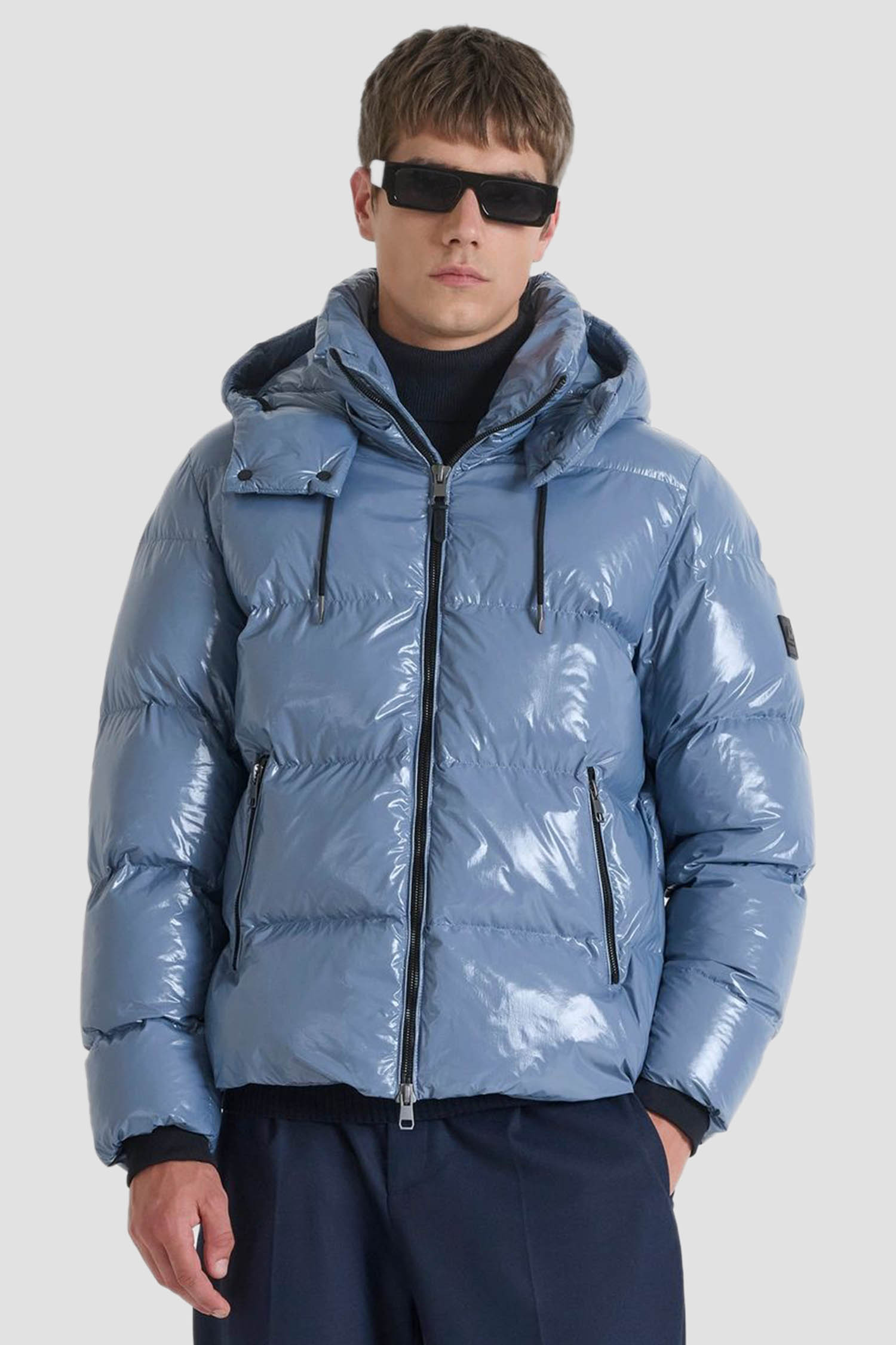 Чоловічий блакитний пуховик Antony Morato MMCO00935.FA600281;7141