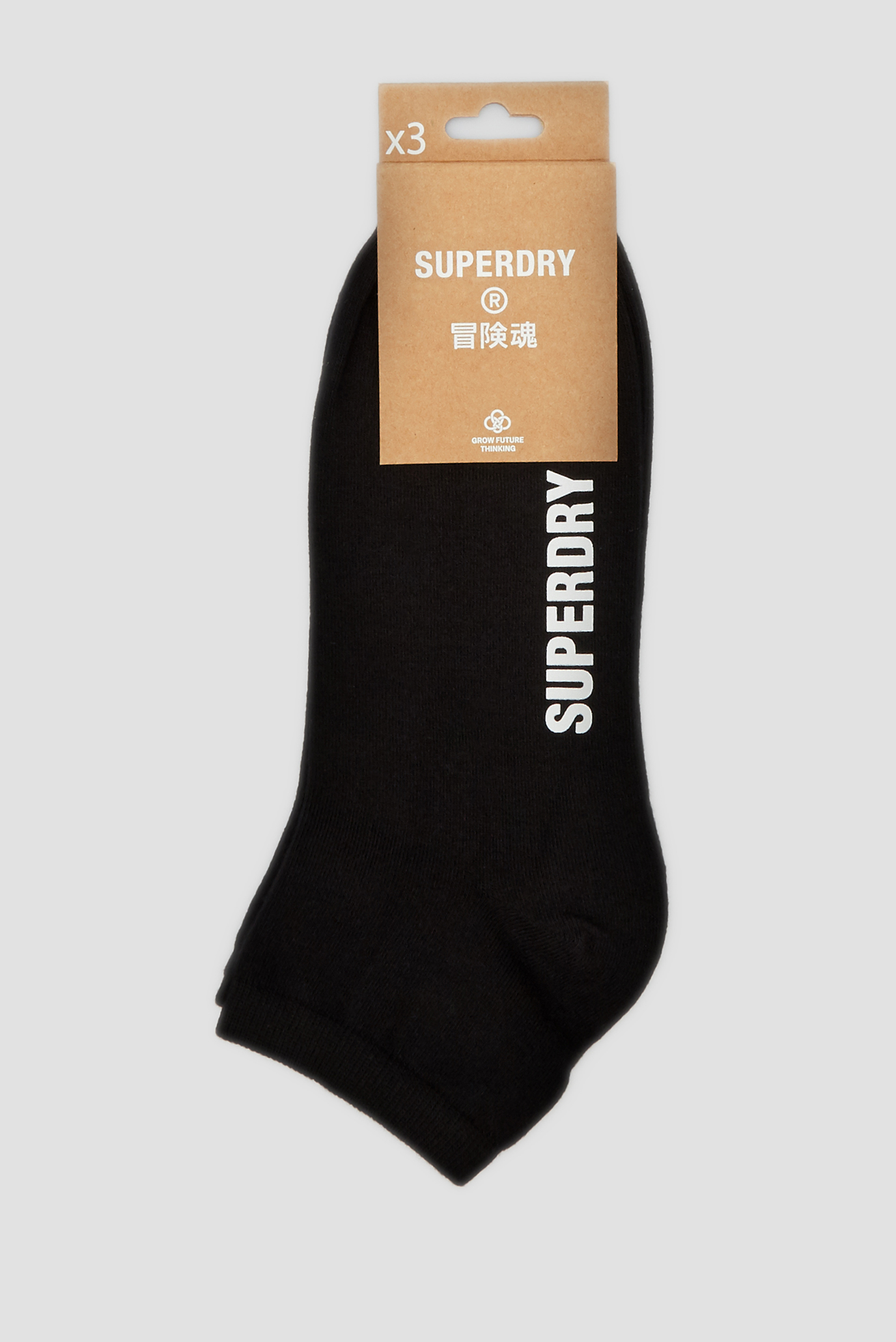 Мужские черные носки (3 пары) SuperDry Y3110021A;I6W
