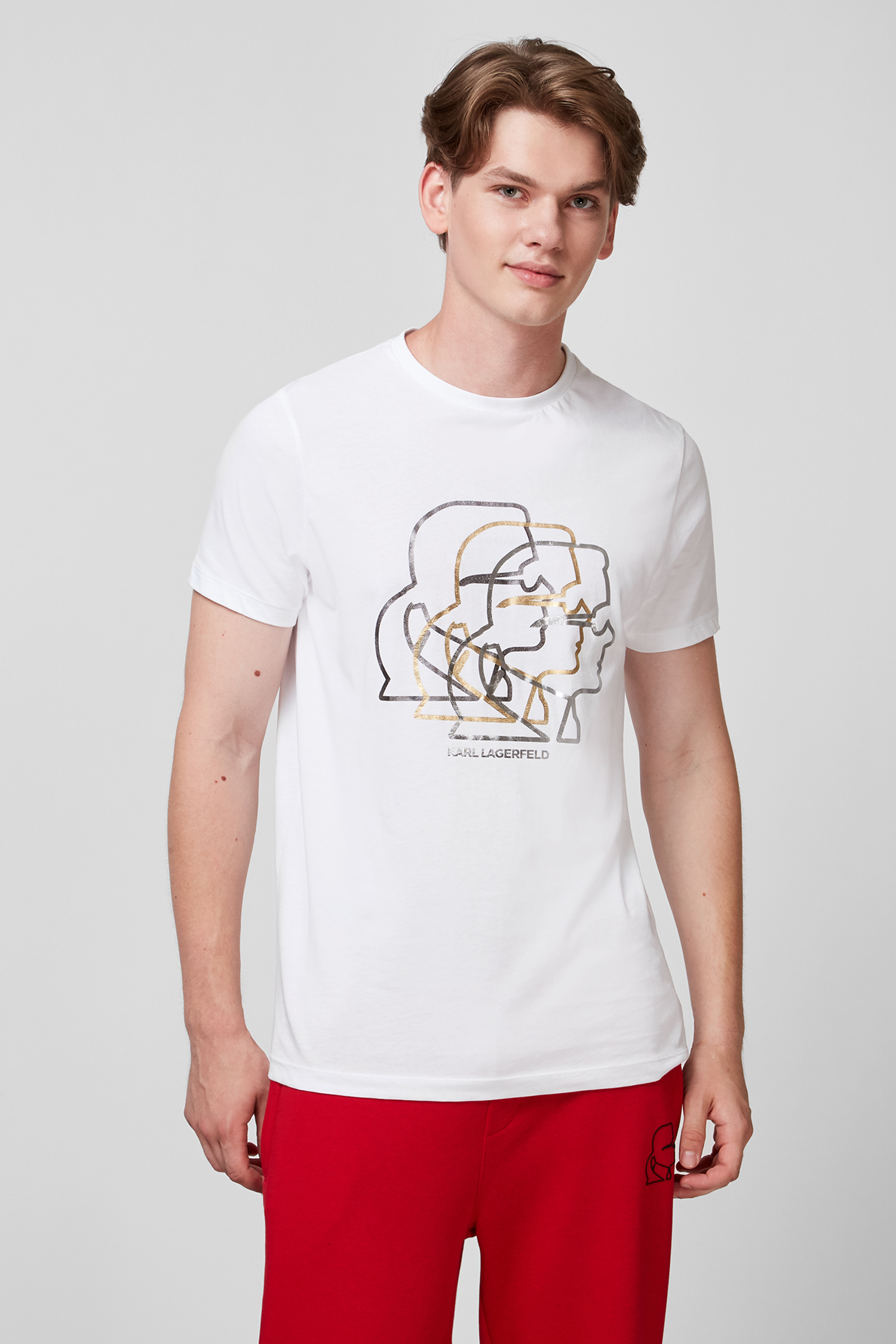Біла футболка для хлопців Karl Lagerfeld 511224.755083;10