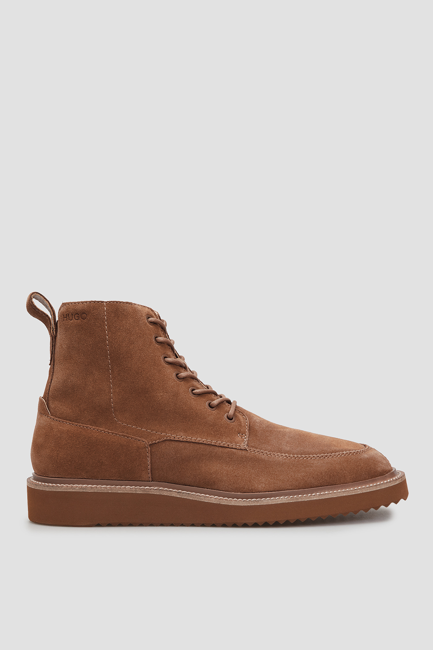 Мужские коричневые замшевые ботинки HUGO 50459691;212