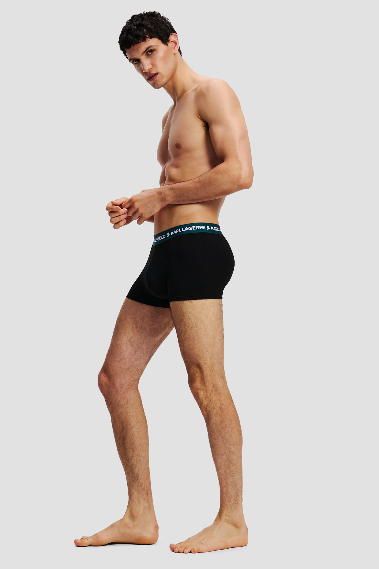 Мужские черные боксеры (3 шт) Karl Lagerfeld A1M47021;1OE