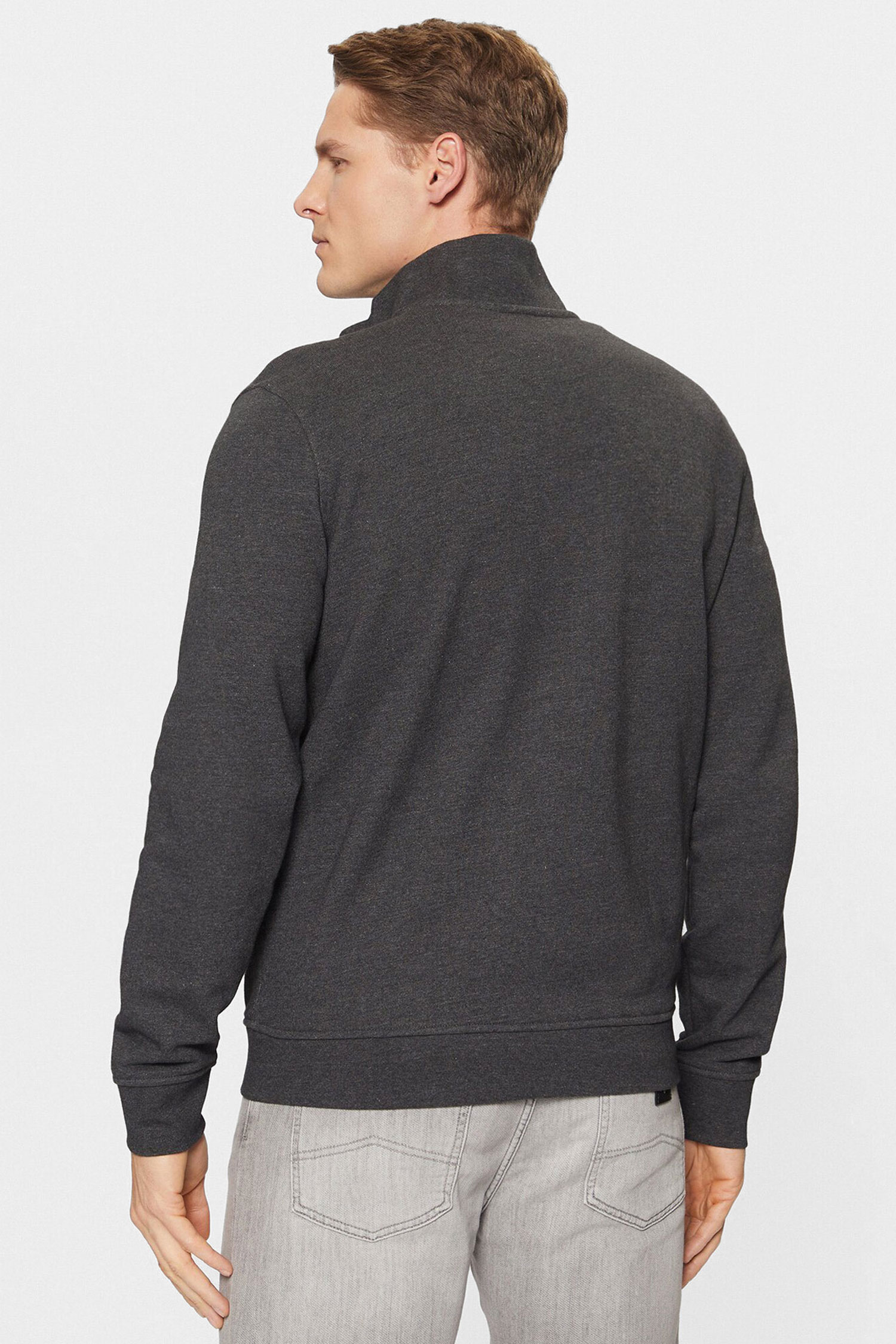 Чоловіча темно-сіра кофта на блискавці Guess M5RQ80.KCN01;DWHT