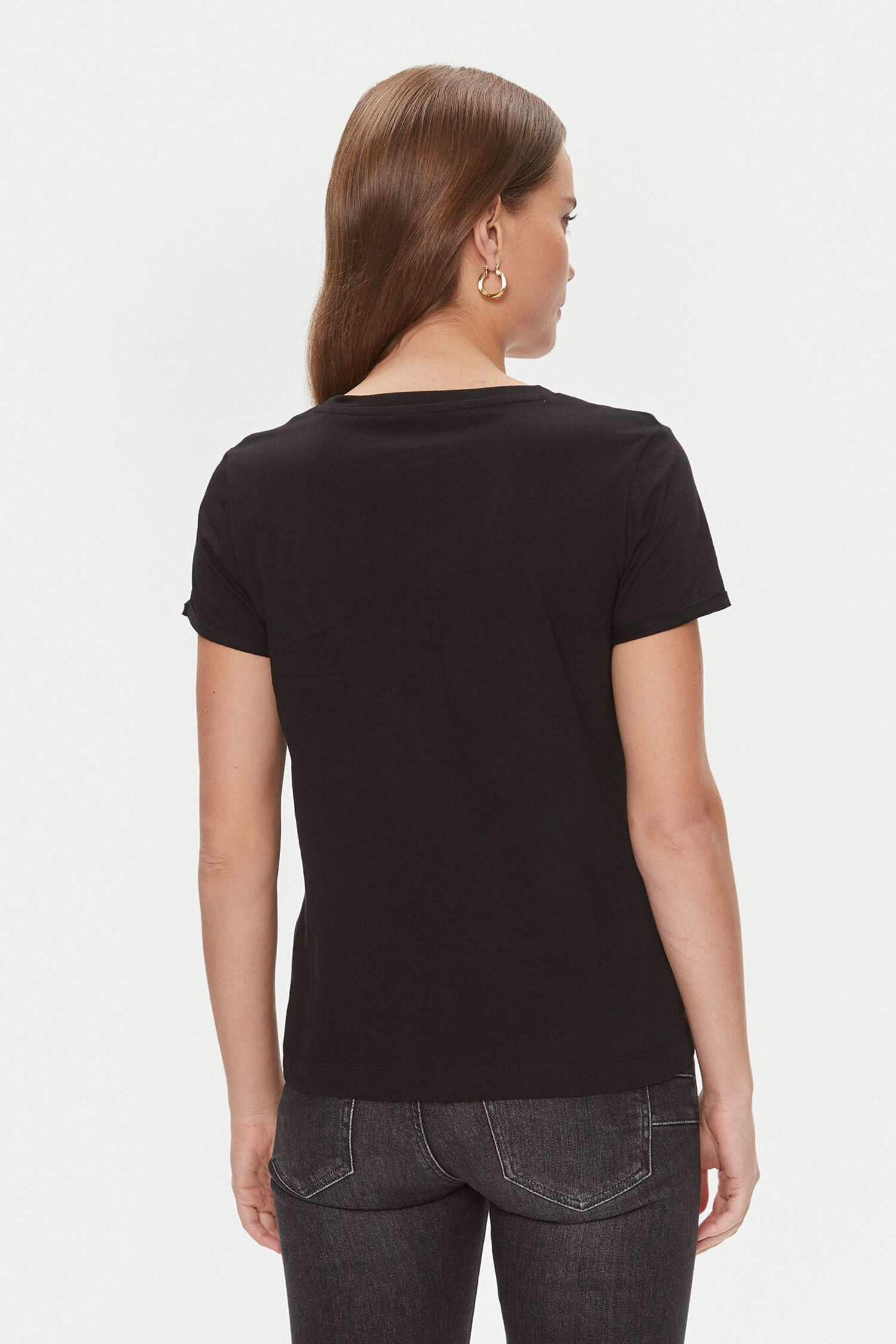 Жіноча чорна футболка Guess W4RI33.J1314;JBLK