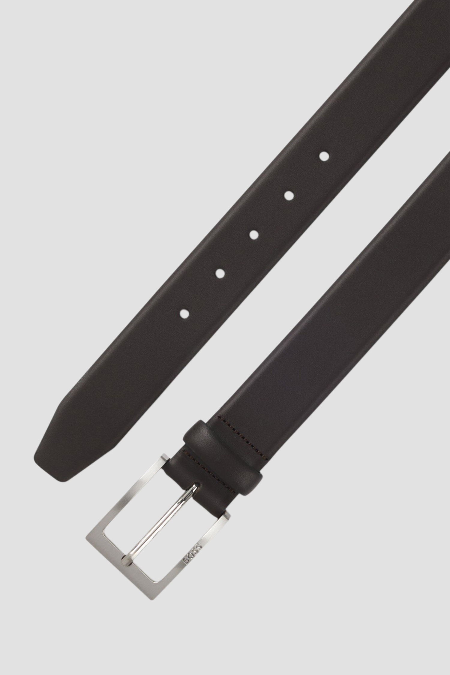 Чоловічий темно-коричневий шкіряний ремінь BOSS 50470787;203