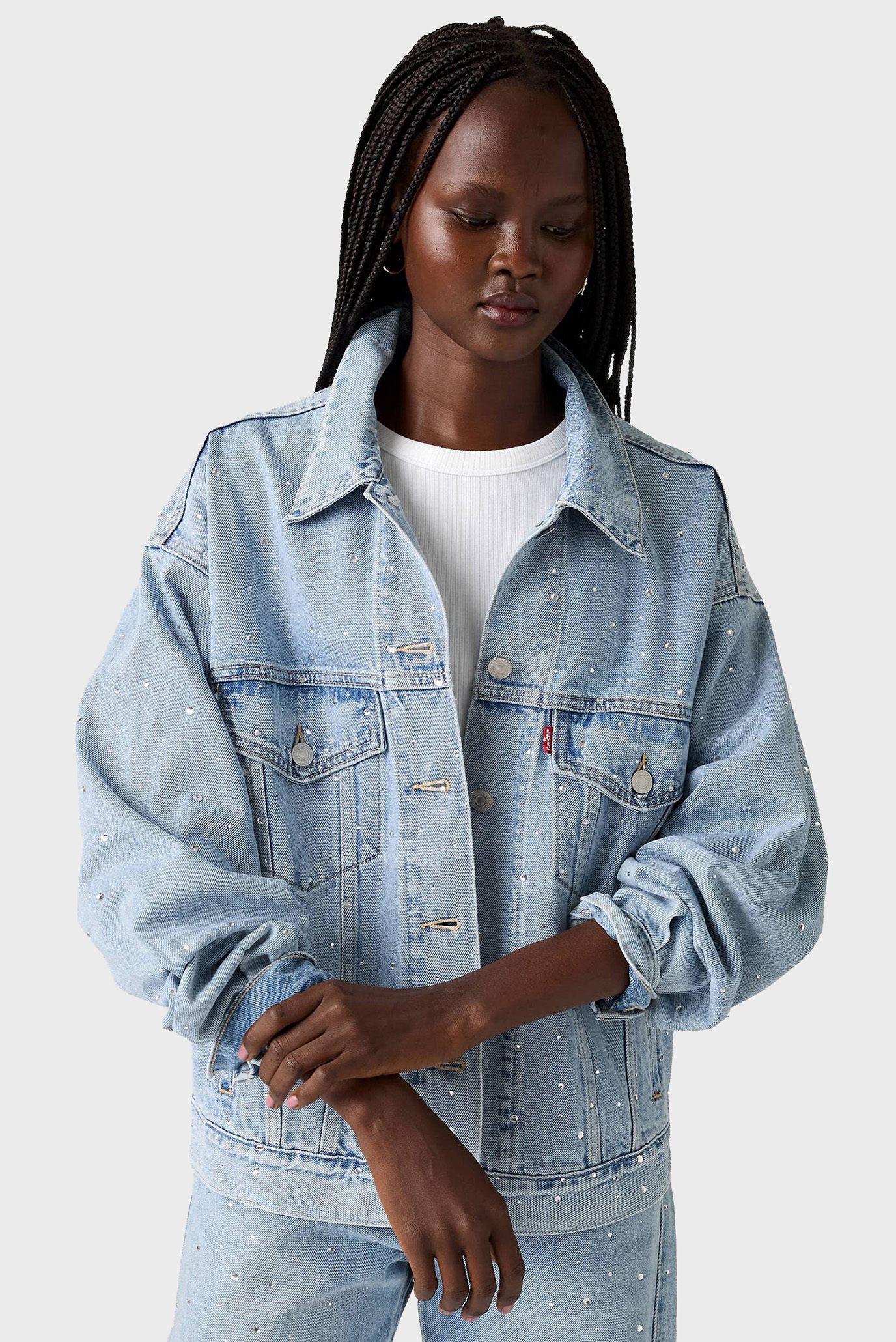 Женская голубая джинсовая куртка Levi’s® A1743;0145