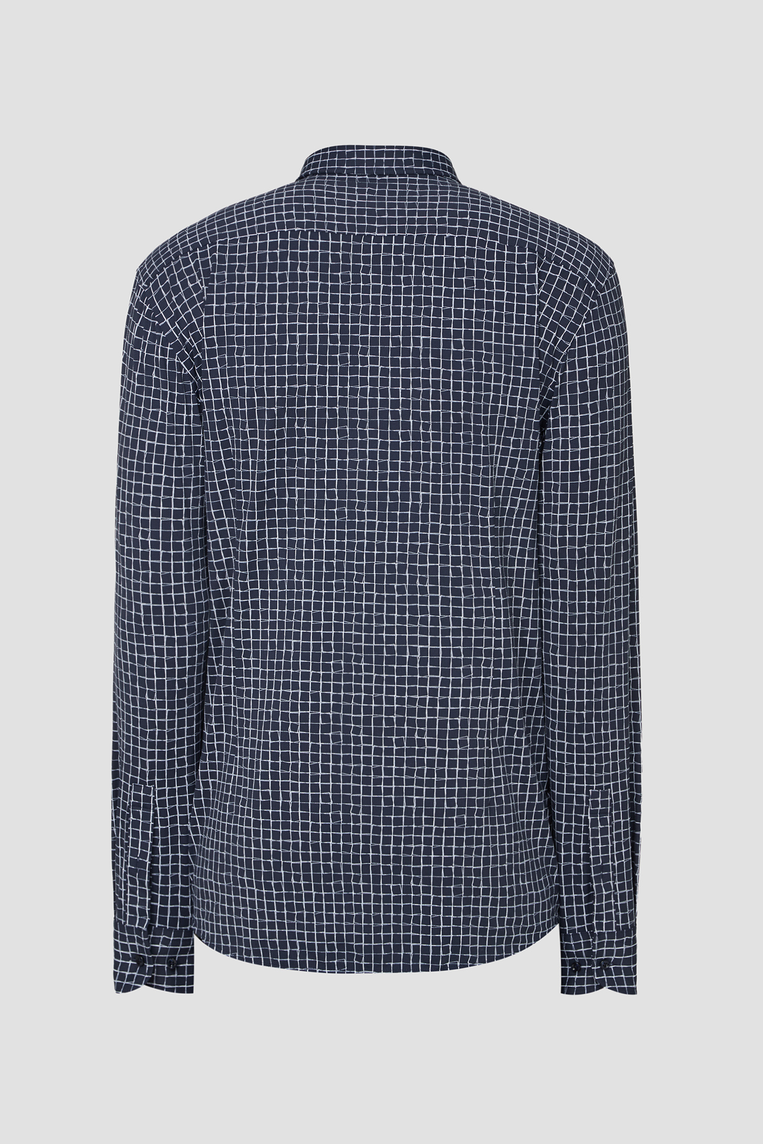 Чоловіча темно-синя сорочка з візерунком BOSS 50508788;405