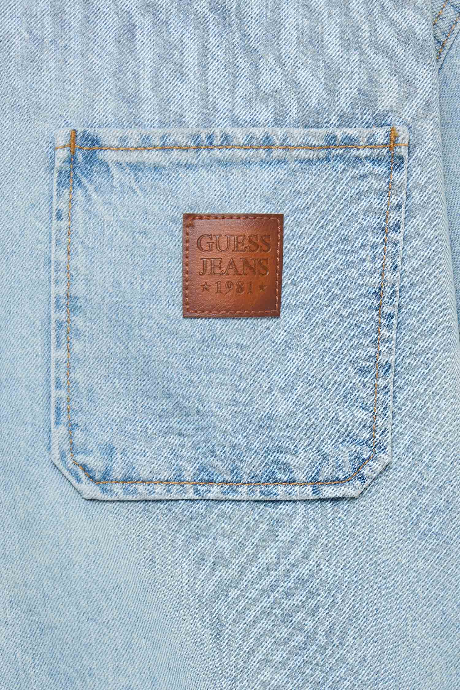 Мужская голубая джинсовая рубашка Guess Jeans M6RH52.D5M51;GAL1