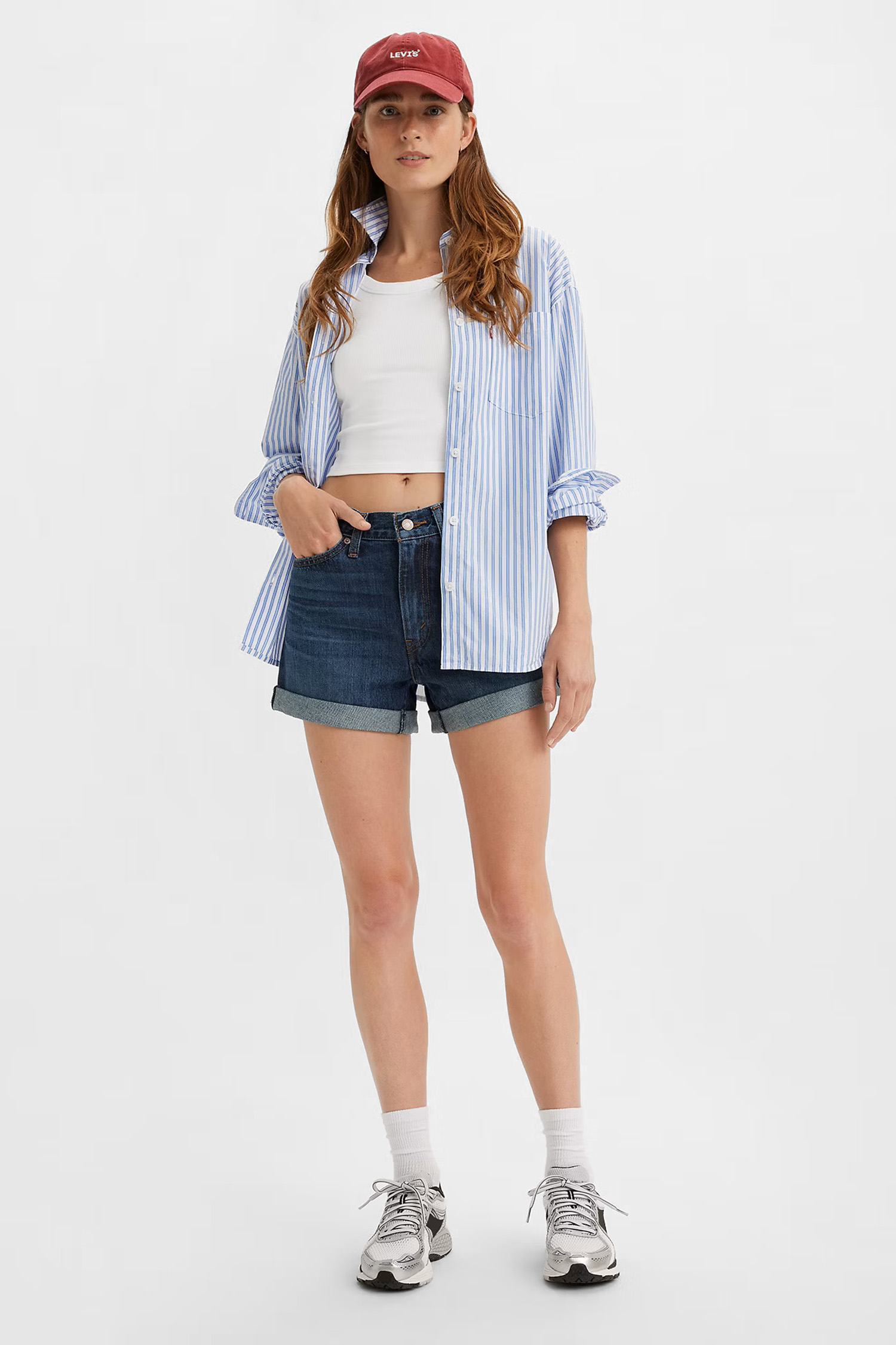 Жіночі сині джинсові шорти '80s Mom Levi’s® A5564;0004