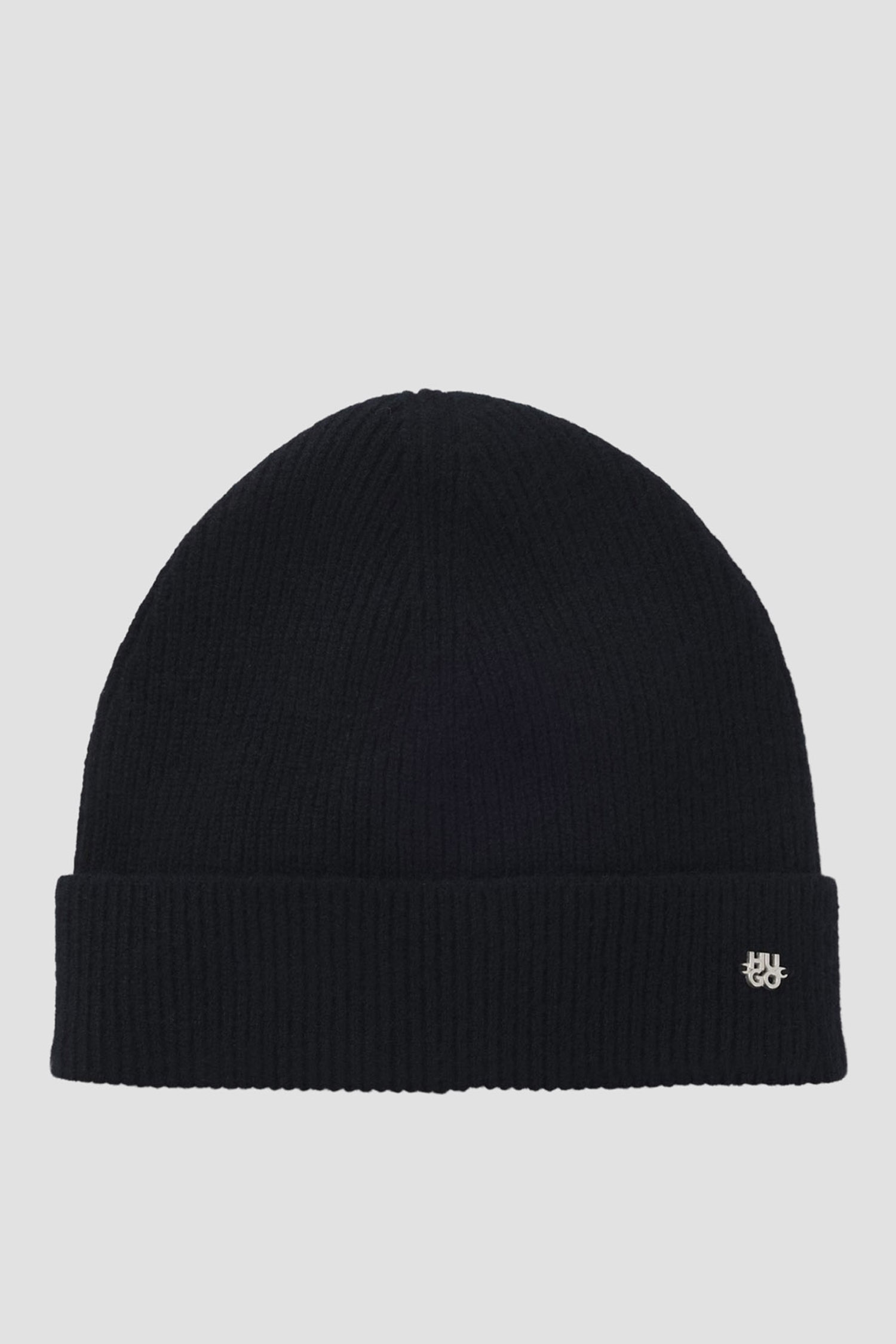 Чоловіча чорна кашемірова шапка HUGO 50551731;001