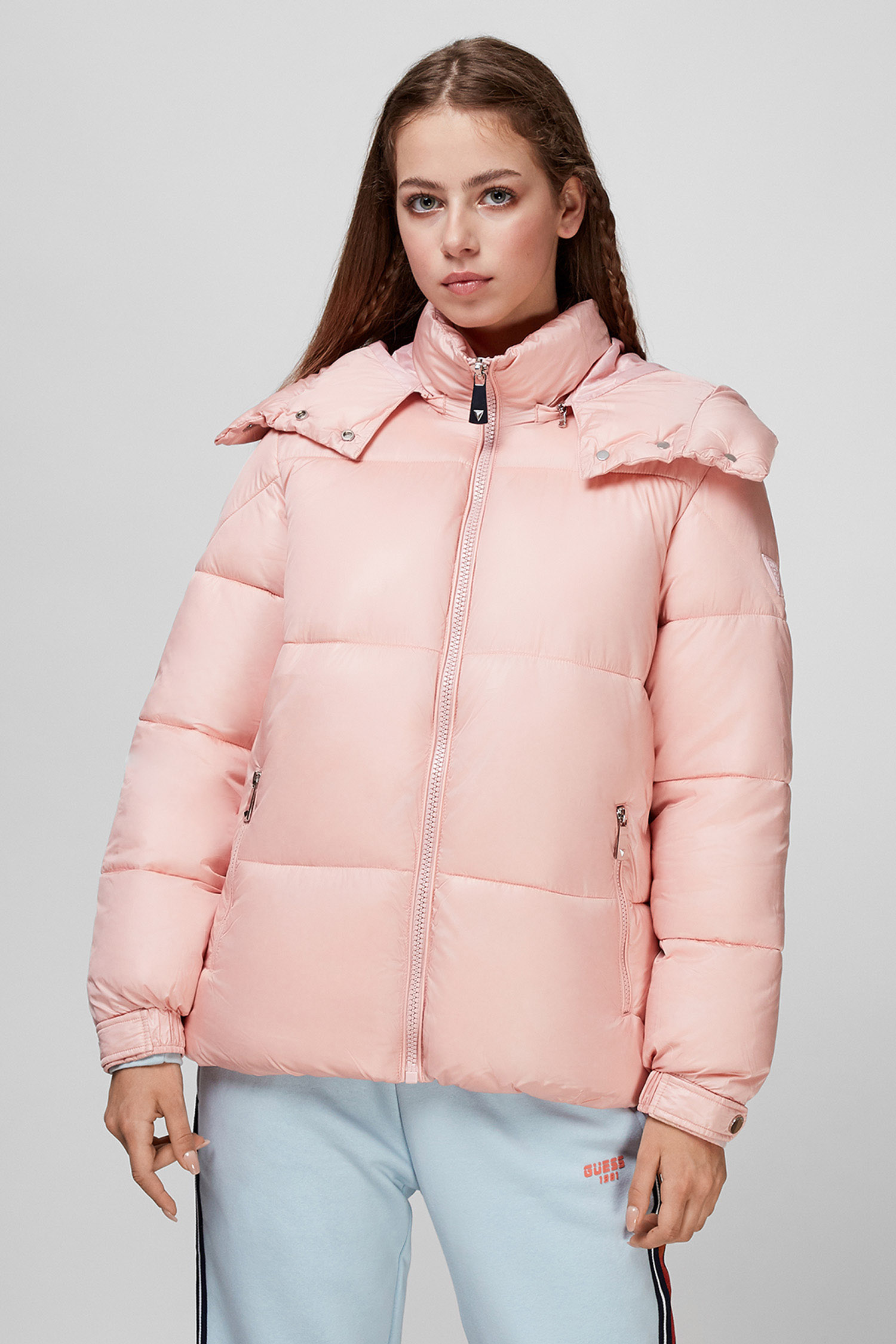 Персиковая куртка для девушек Guess W1BL01.WEAX0;G6K6