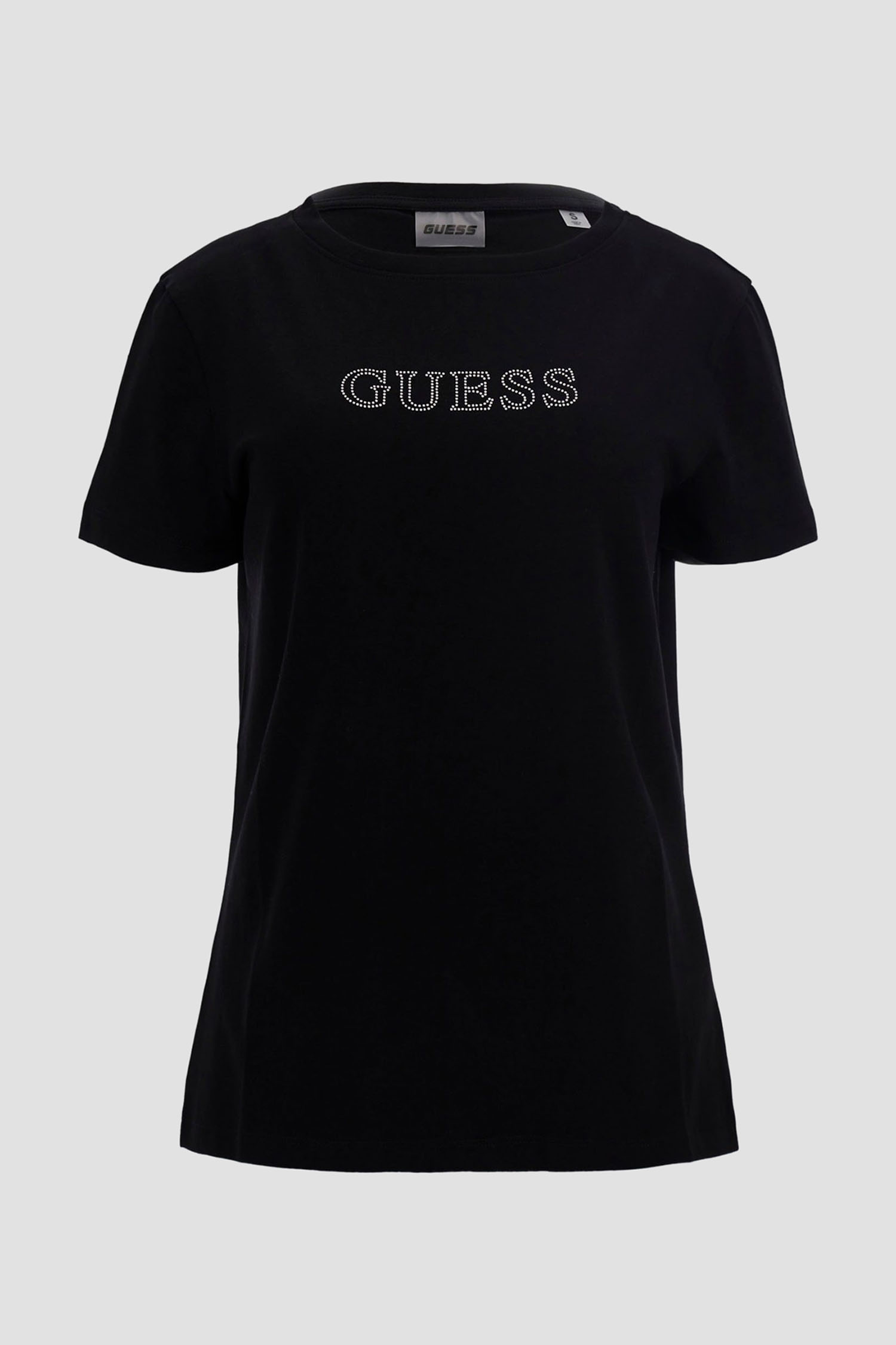 Женская черная футболка Guess V3BI11.J1314;JBLK