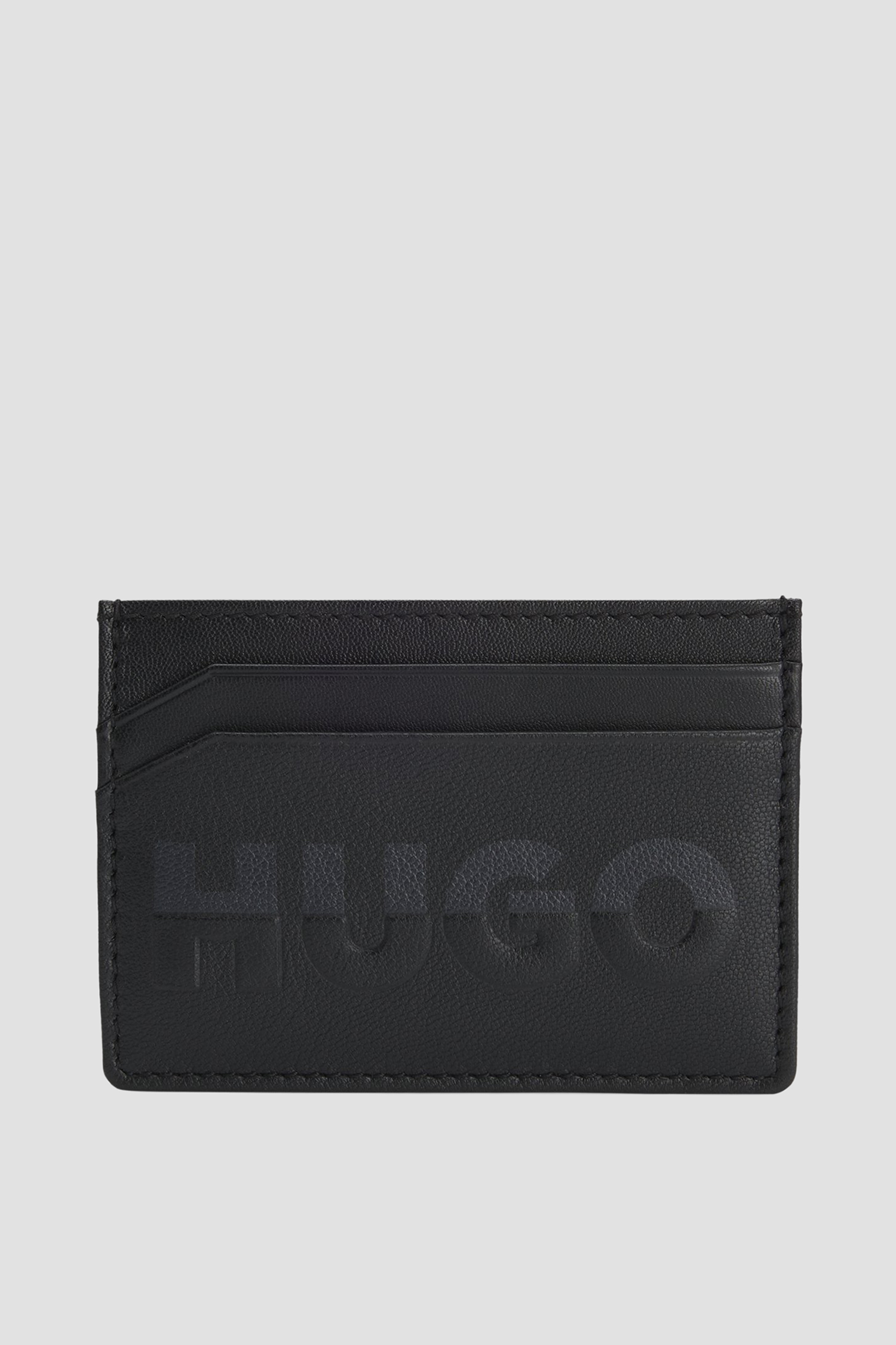 Чоловічий чорний шкіряний кардхолдер HUGO 50548729;001