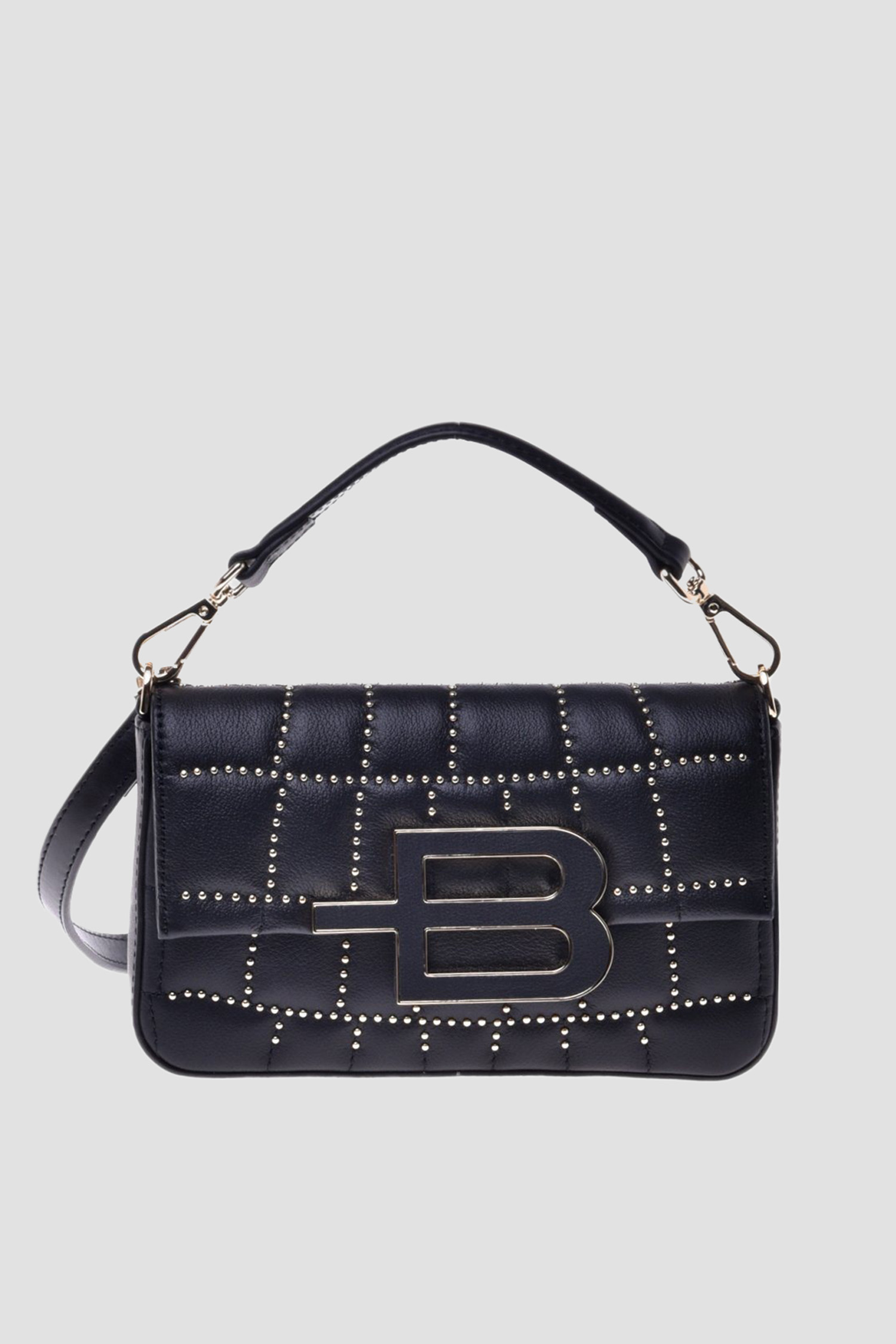 Жіноча чорна шкіряна сумка Baldinini B4EF70XXVITE;0000