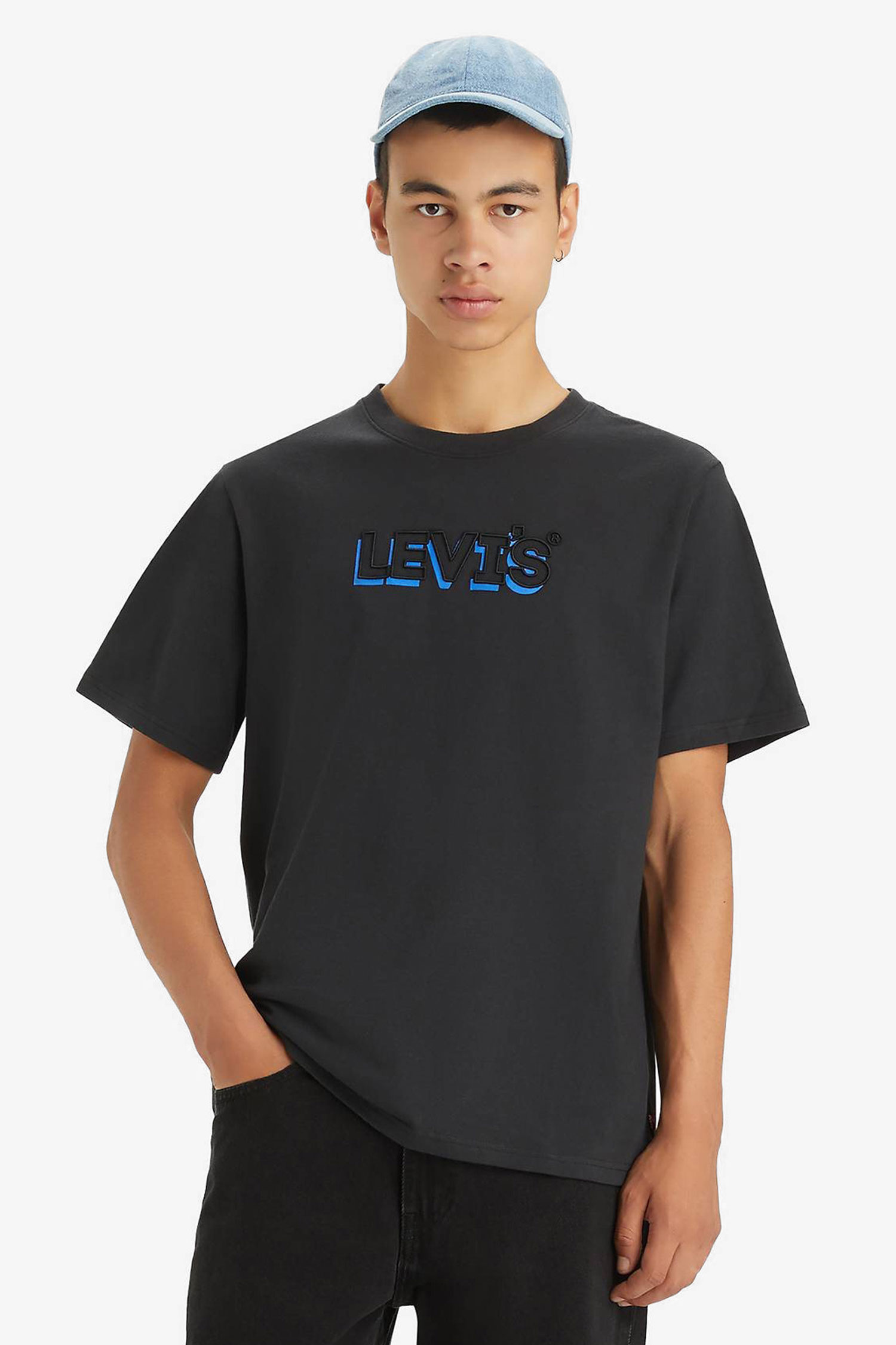 Мужская черная футболка Levi’s® 16143;1247