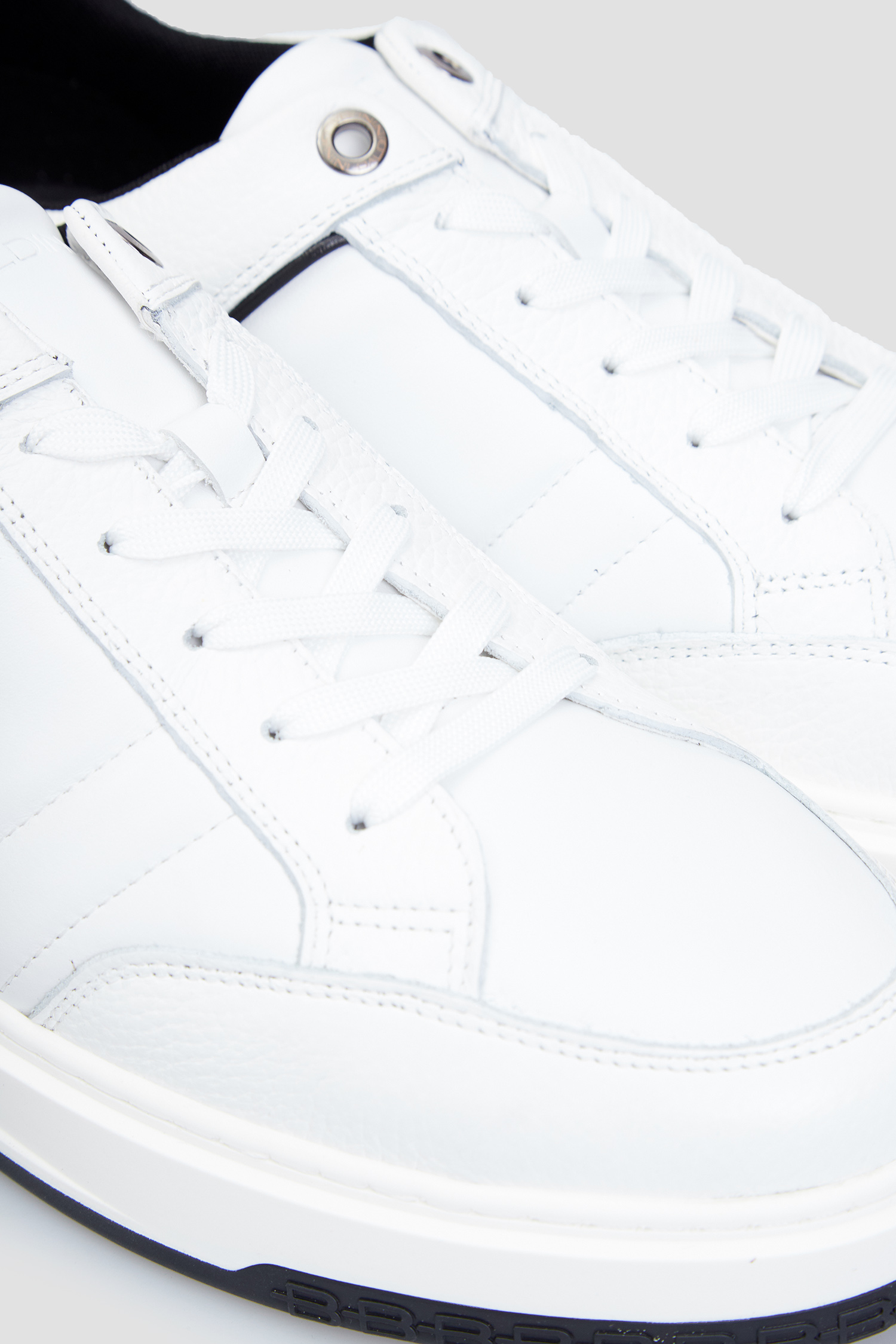 Чоловічі білі шкіряні снікерси BALDININI U5B820T1CEVI;9000