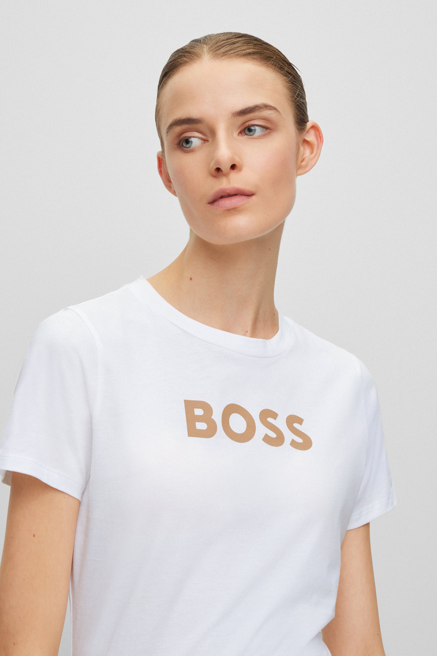 Жіноча біла футболка BOSS 50468356;100