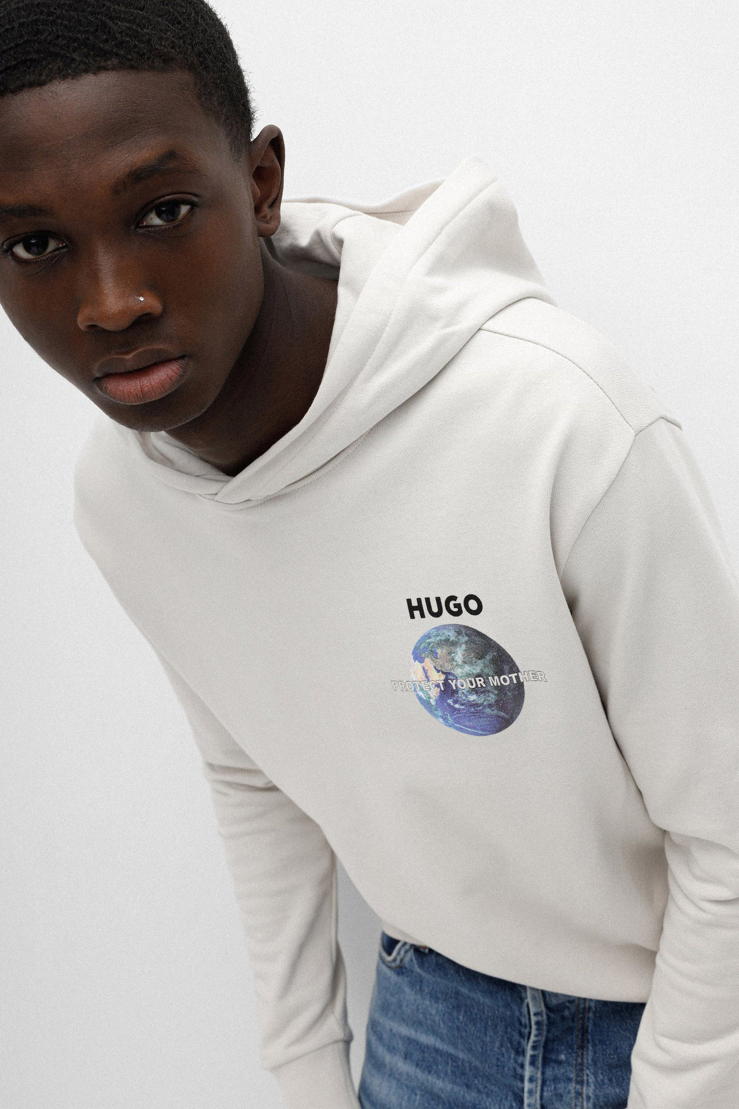 Чоловіче сіре худі HUGO 50473788;273