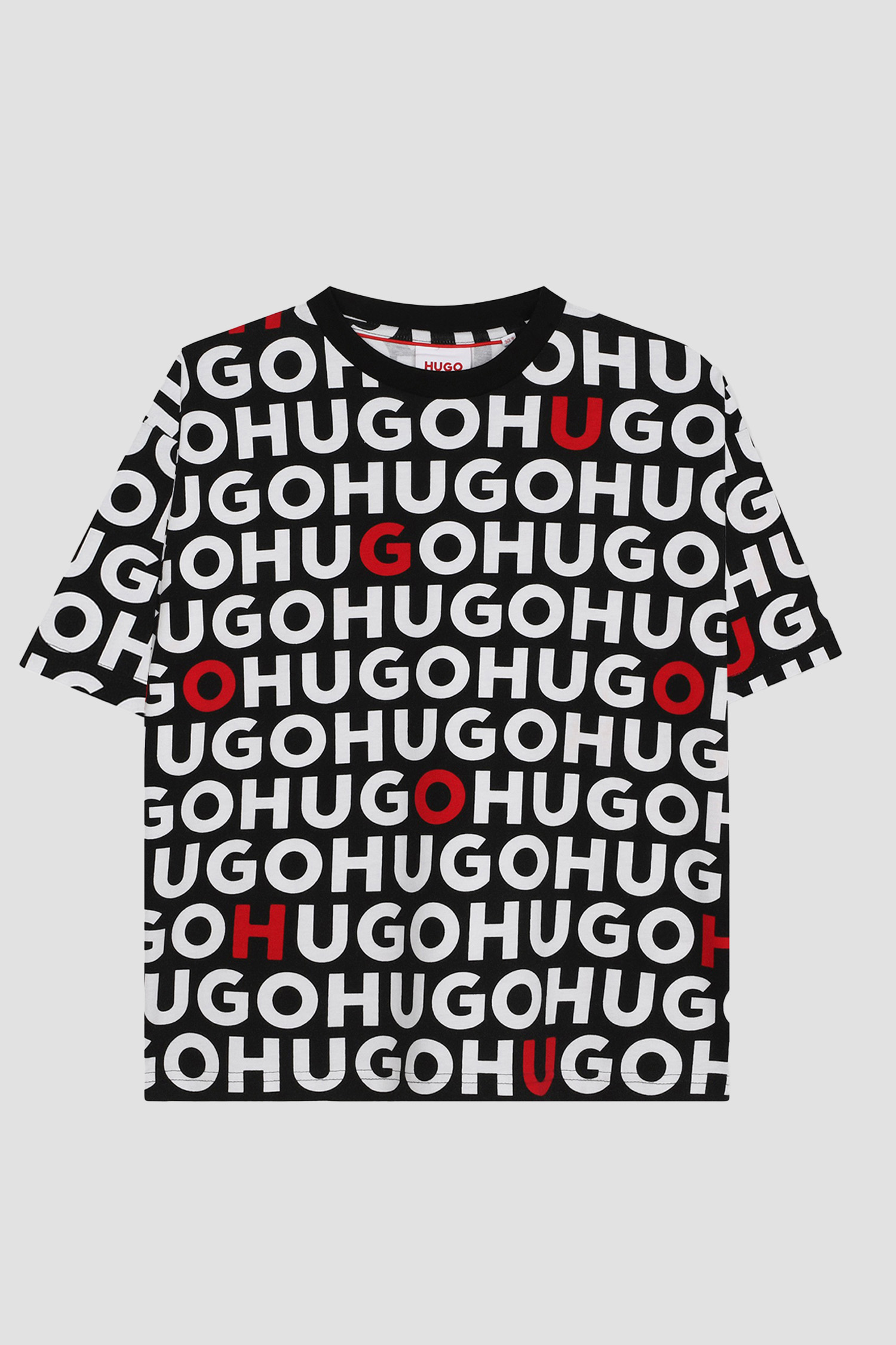 Дитяча футболка з візерунком HUGO kids G00013;M99