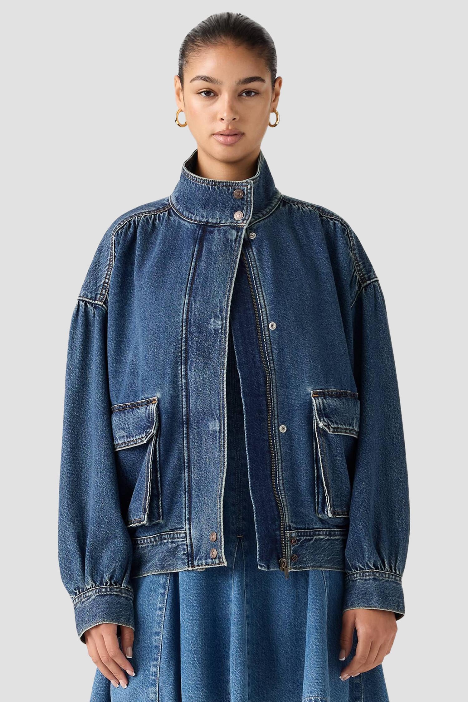 Жіноча синя джинсова куртка Levi’s® 005NQ;0001