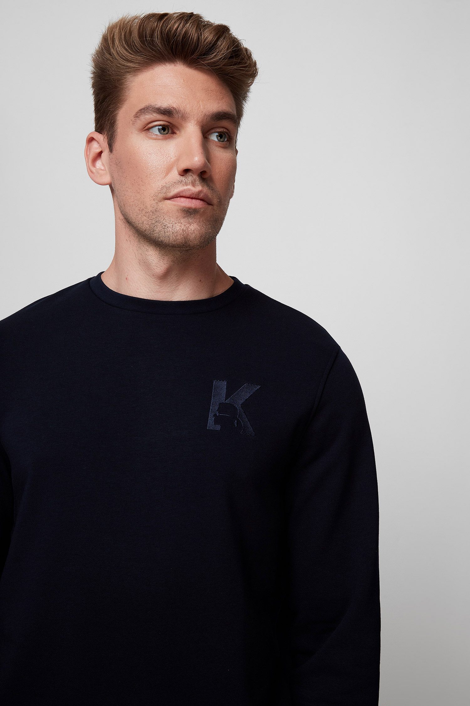 Чоловічий темно-синій світшот Karl Lagerfeld 500900.705890;690