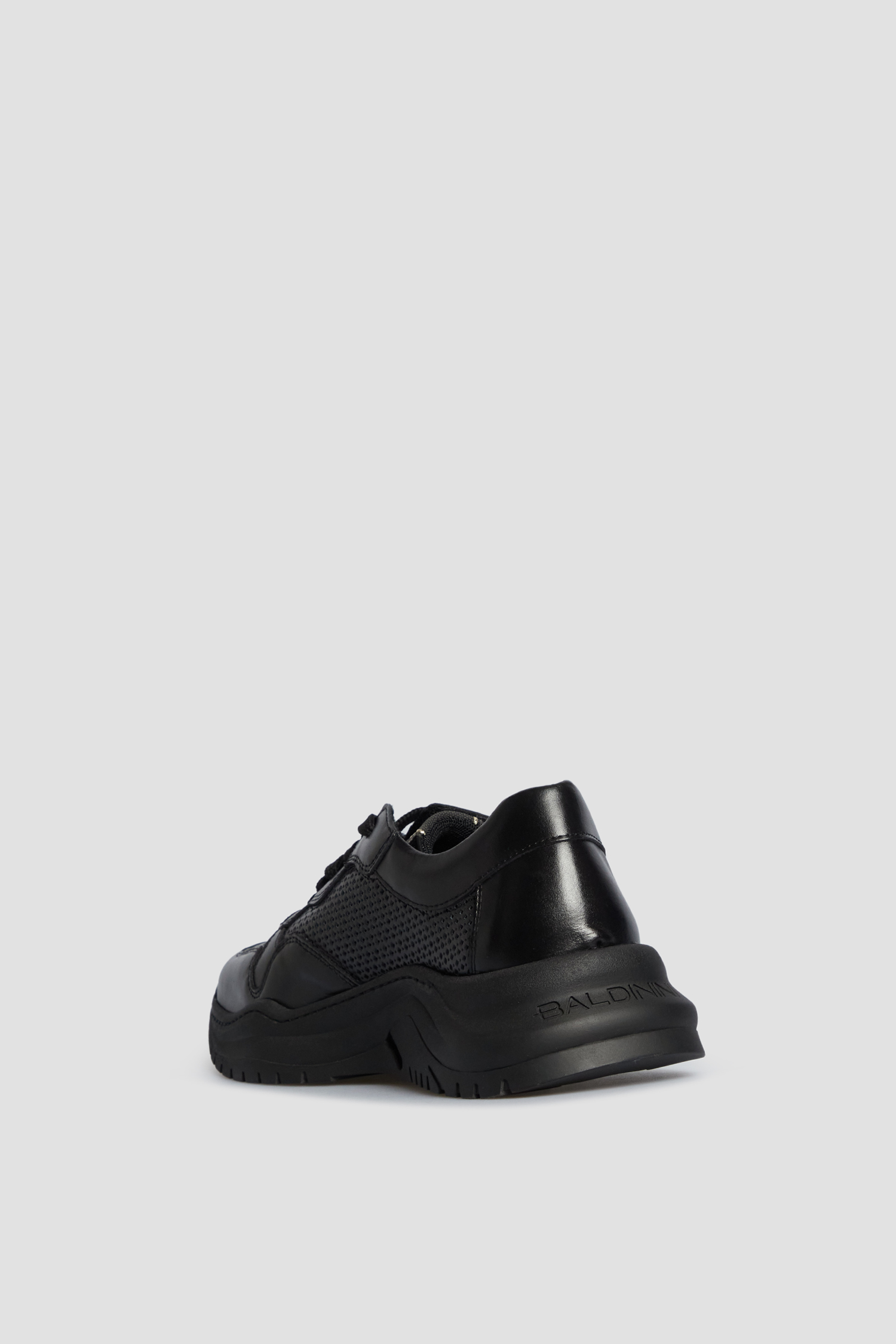 Жіночі чорні шкіряні кросівки BALDININI D4E606T1VIFO;0000