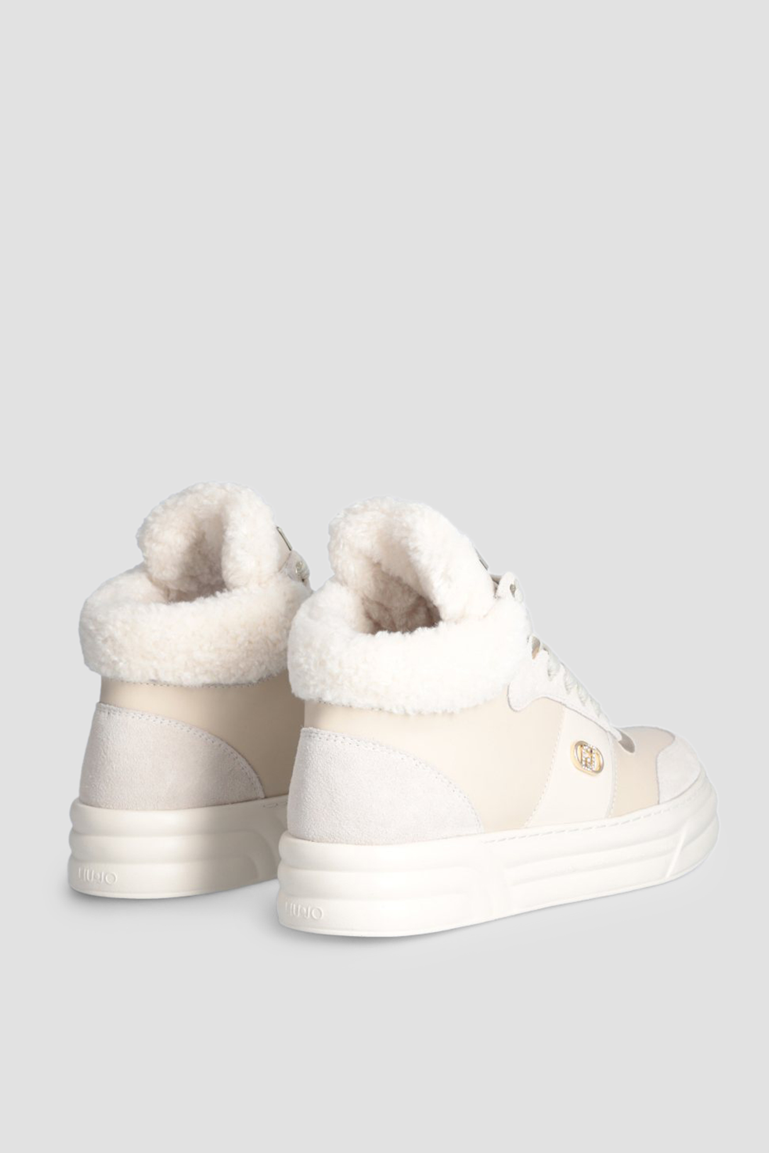 Жіночі бежеві шкіряні хайтопи Liu Jo BF4033.PX530;S1185