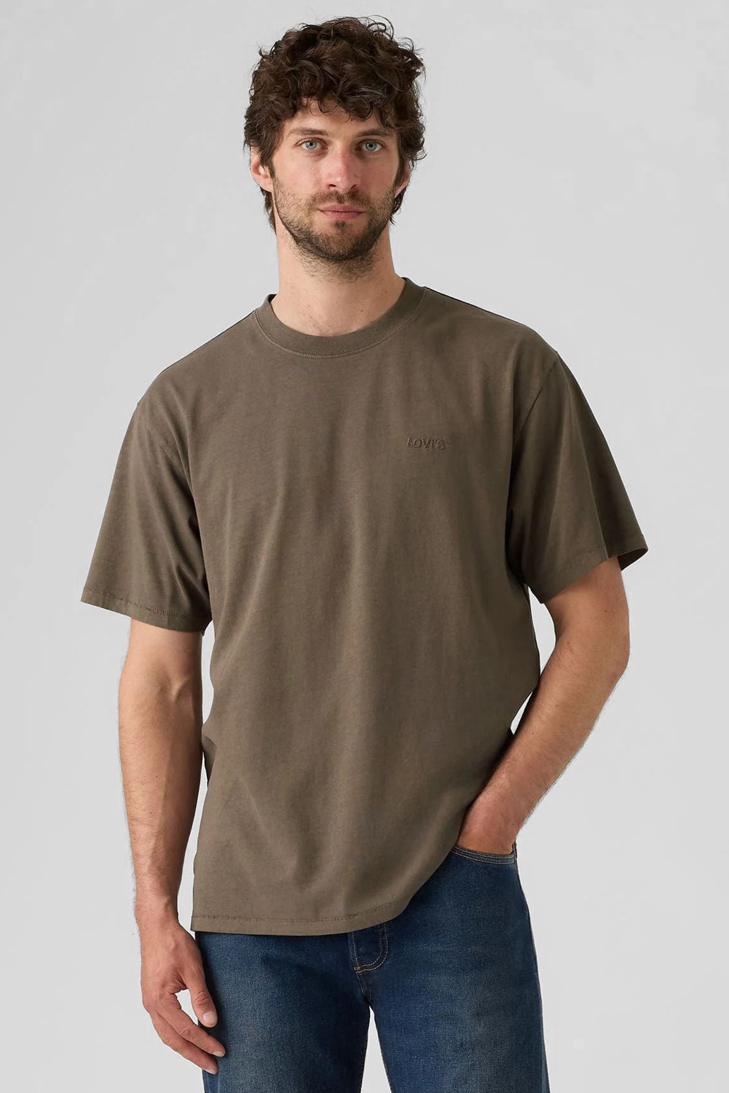 Мужская коричневая футболка Levi’s® A0637;0175