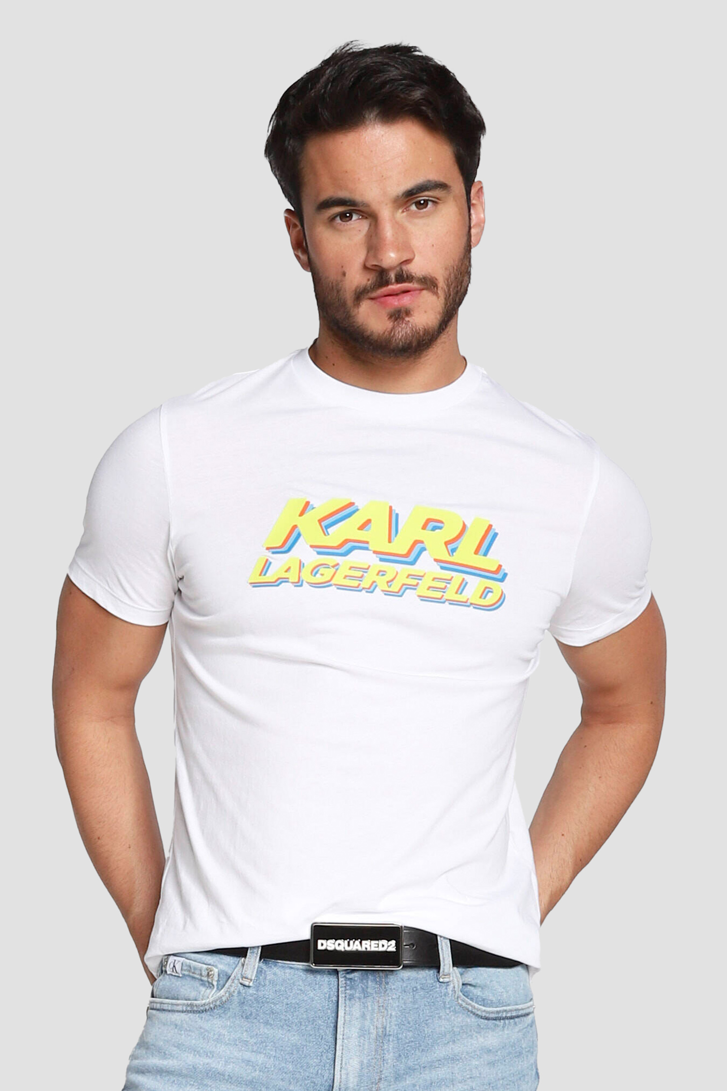 Мужская белая футболка Karl Lagerfeld 523224.755080;10