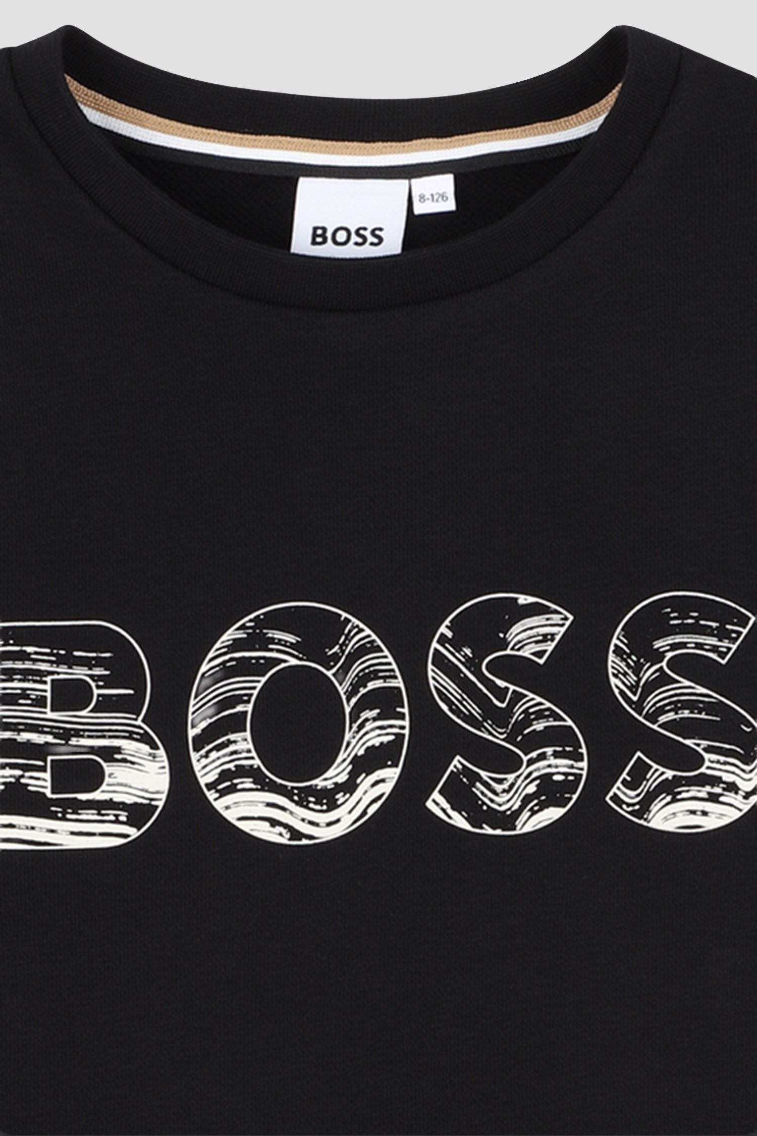 Детский черный свитшот BOSS kids J52349;09B