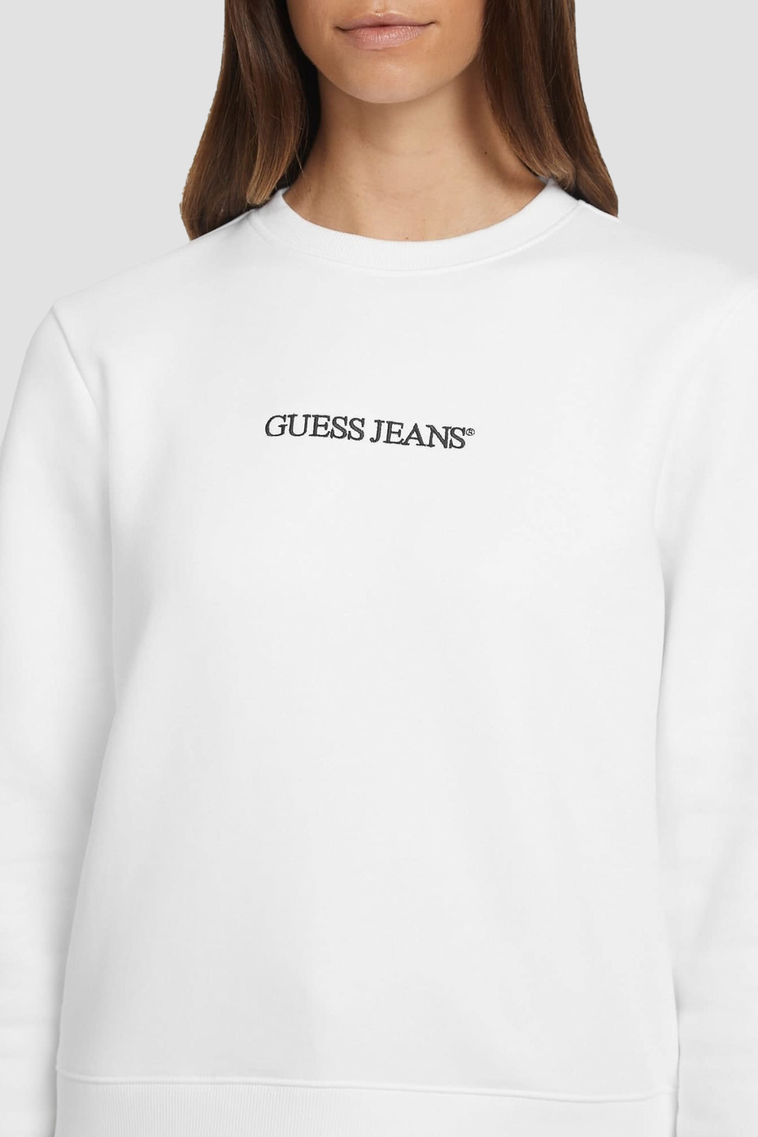 Женский белый свитшот Guess Jeans W4YQ10.KC811;G011