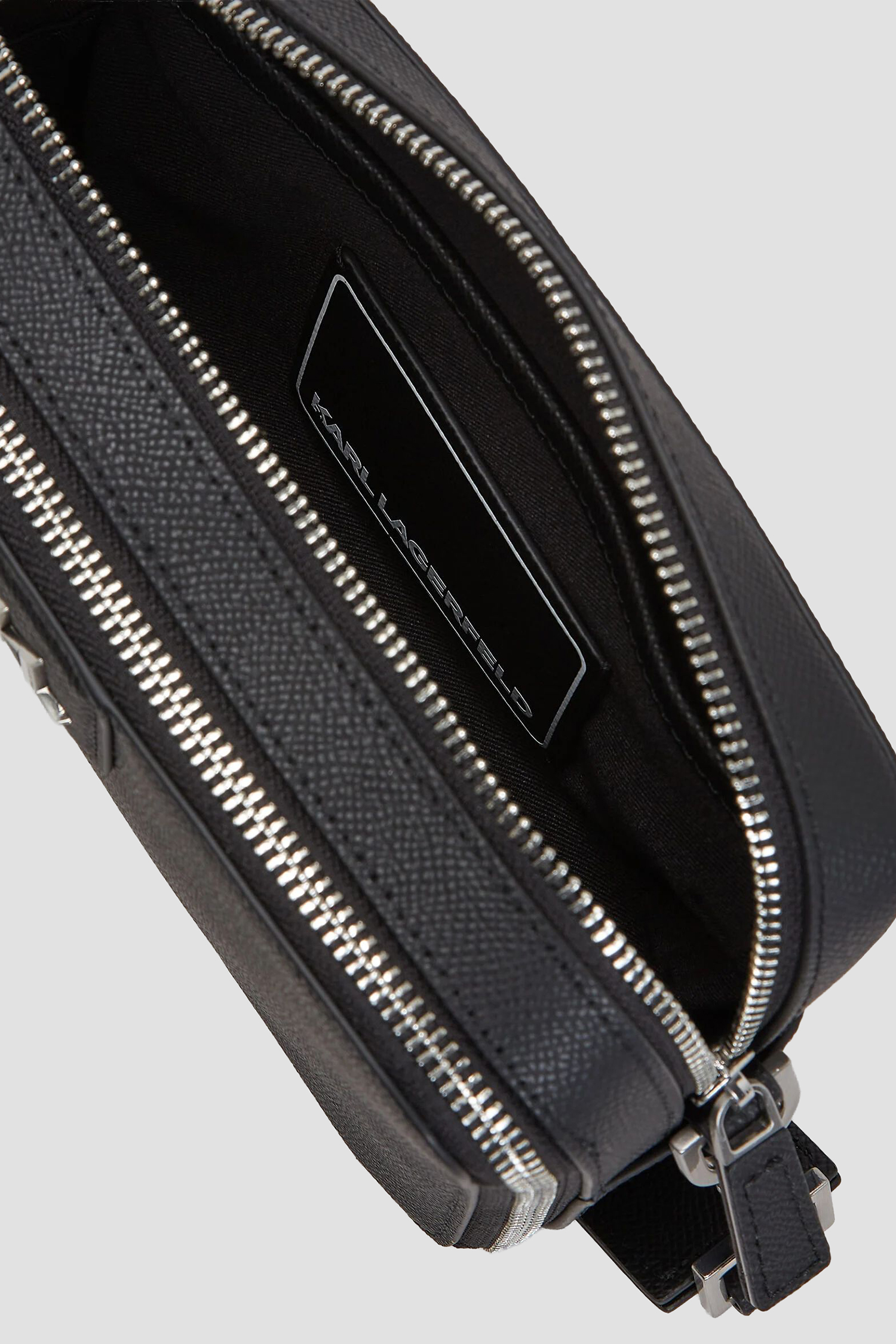 Чоловіча чорна шкіряна сумка Karl Lagerfeld A3M30157;999