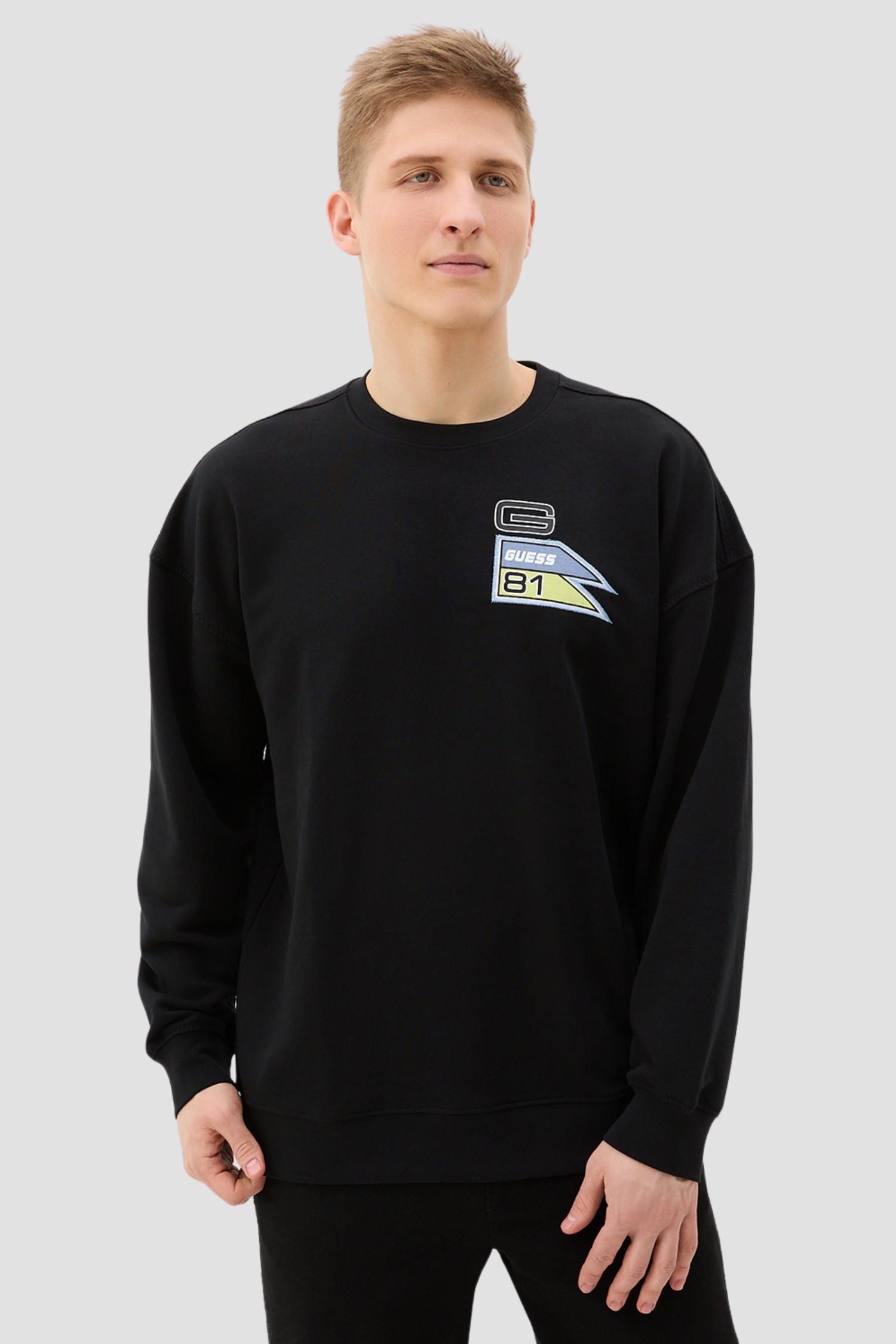Мужской черный свитшот Guess Z4GQ20.KBK32;JBLK
