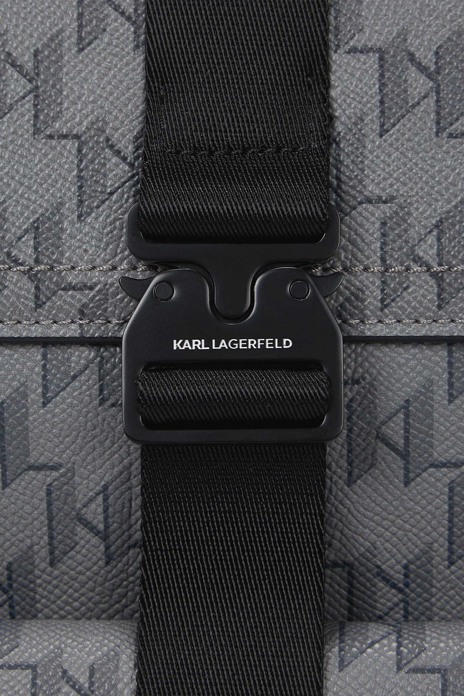 Мужской серый рюкзак с узором Karl Lagerfeld A2M30161;1LZ