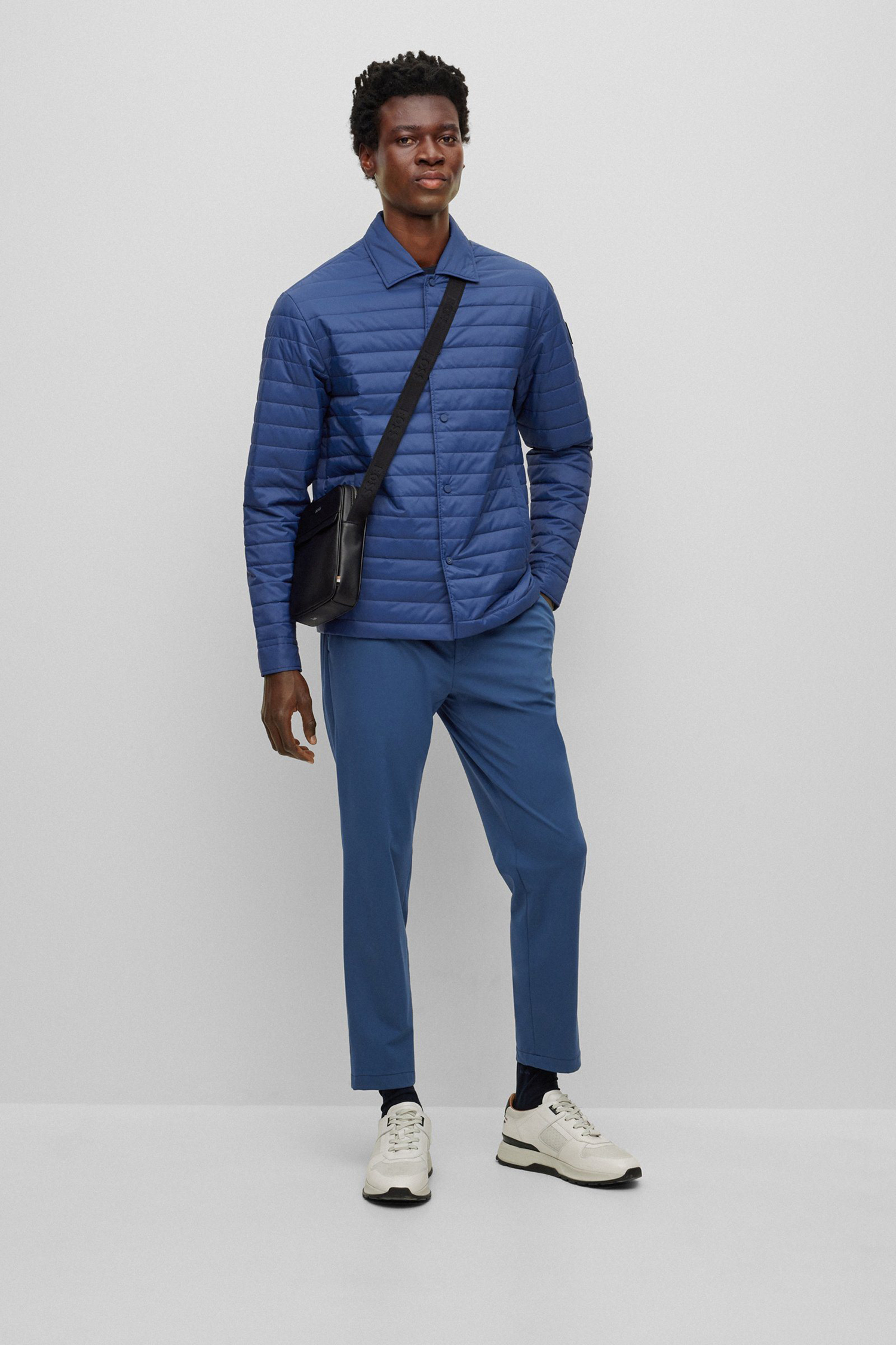 Мужская синяя куртка BOSS 50497165;475