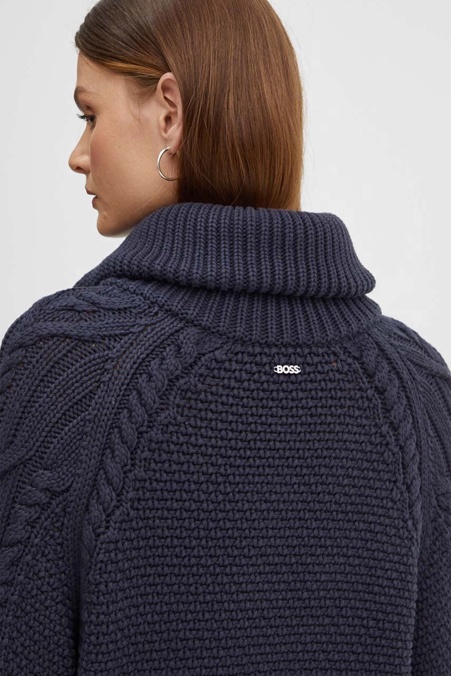 Жіночий темно-синій кардиган BOSS 50518368;404