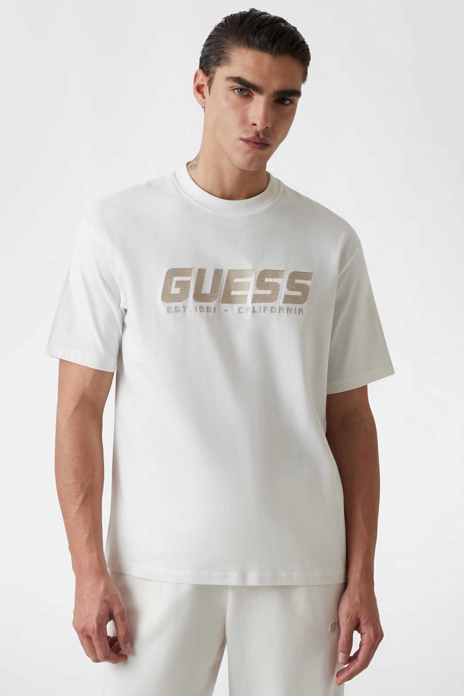 Чоловіча біла футболка Guess Z5RI10.I3Z14;G018
