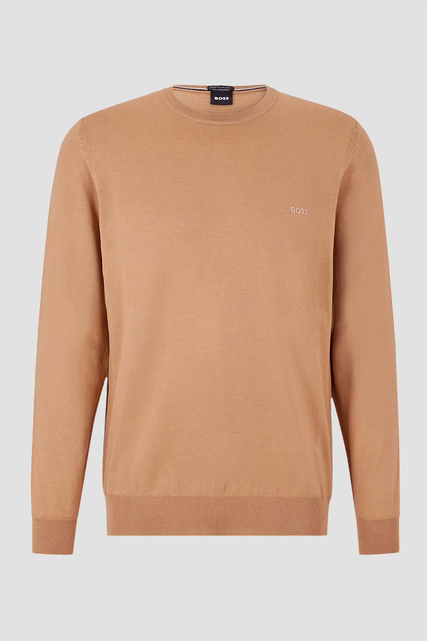 Чоловічий бежевий вовняний джемпер BOSS 50476364;260